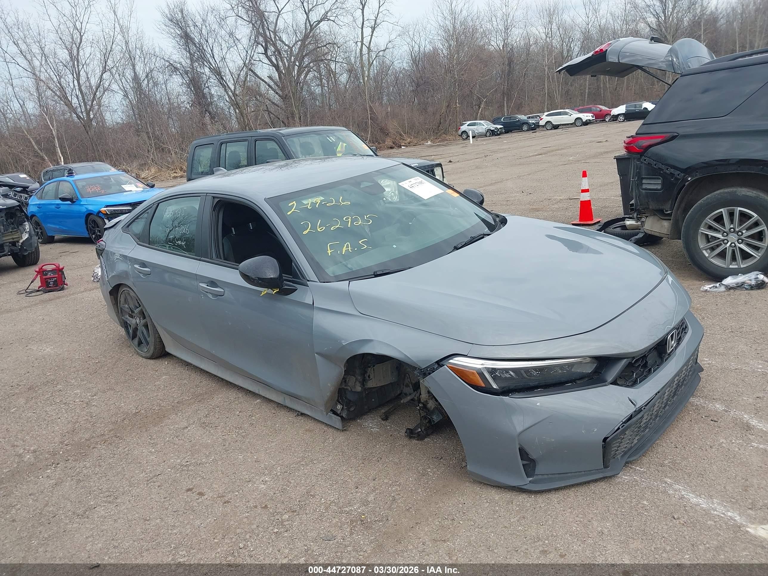 2025 Honda Civic Sport, VIN 2HGFE2F58SH605832 — Side