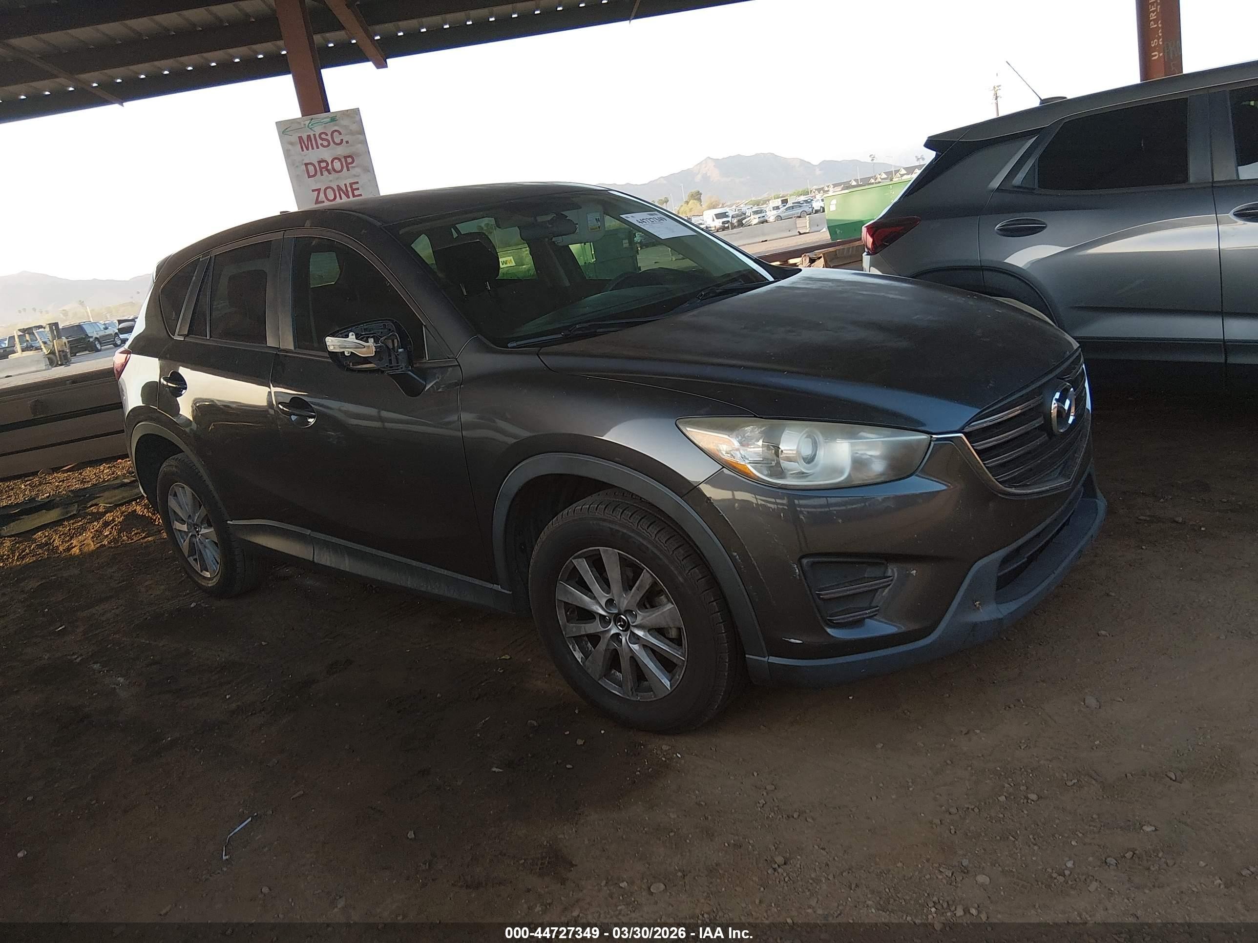 2016 Mazda CX-5 Sport, VIN JM3KE2BY3G0679210 — Interior fire