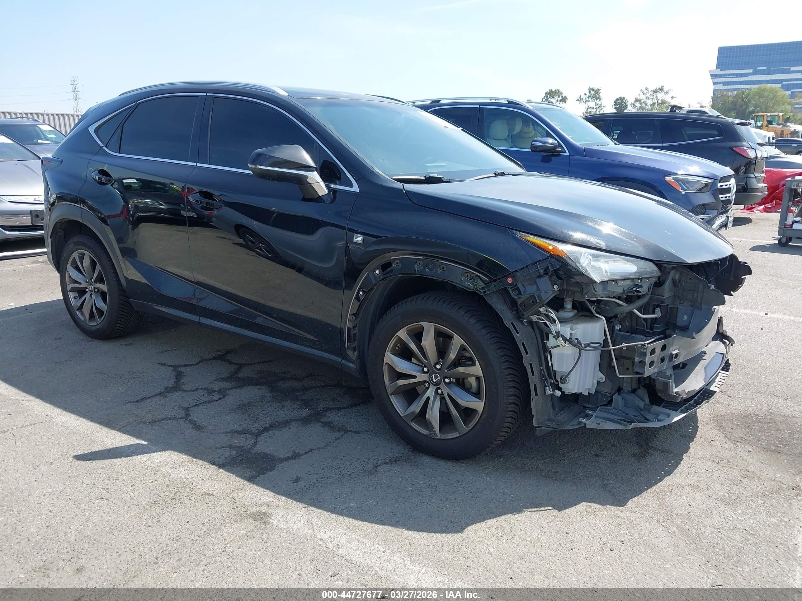 2016 Lexus NX F Sport, VIN JTJYARBZ8G2032061 — Front end