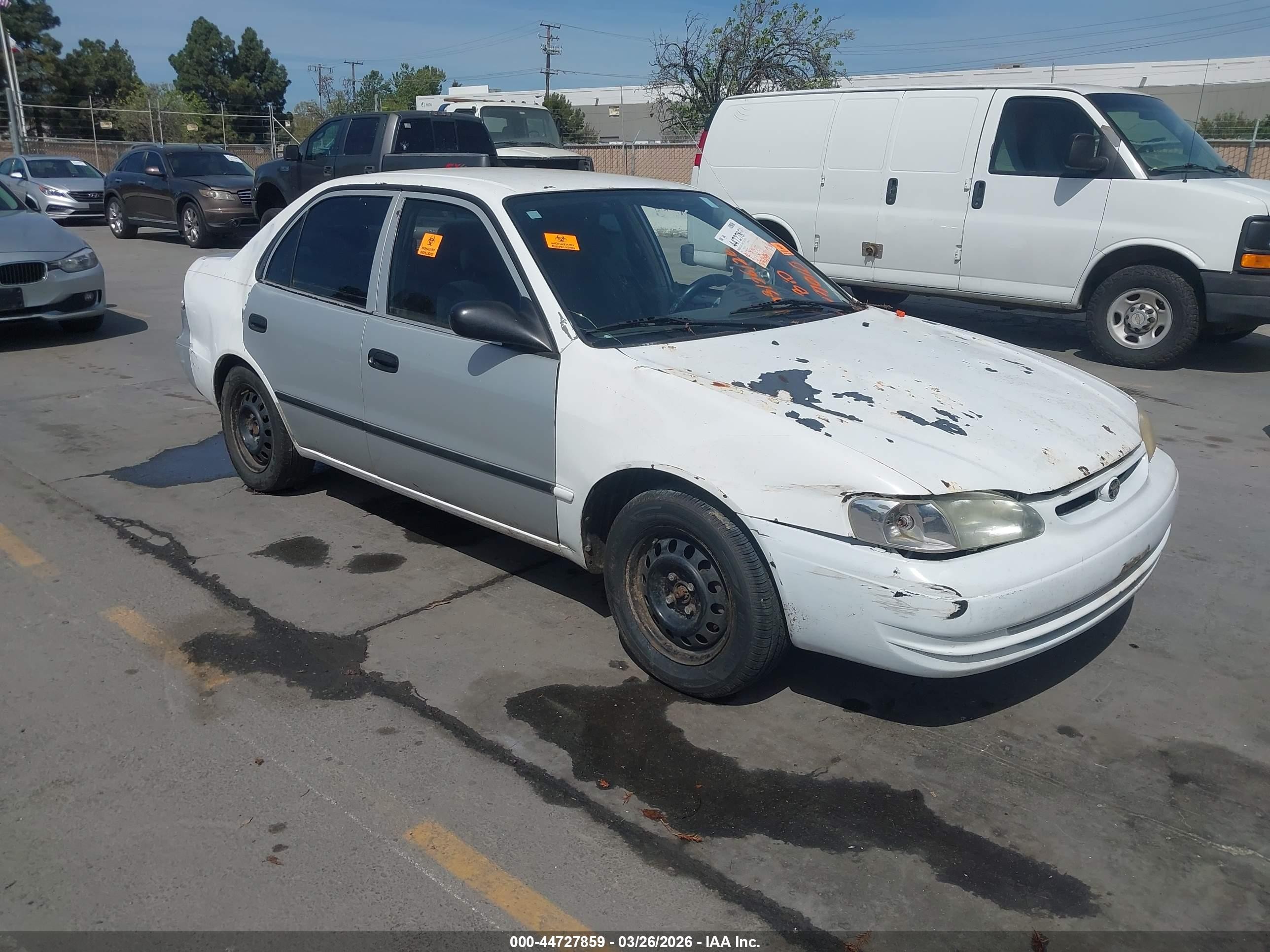 1998 Toyota Corolla LE, VIN 1NXBR18E9WZ044368 — Биологическое загрязнение