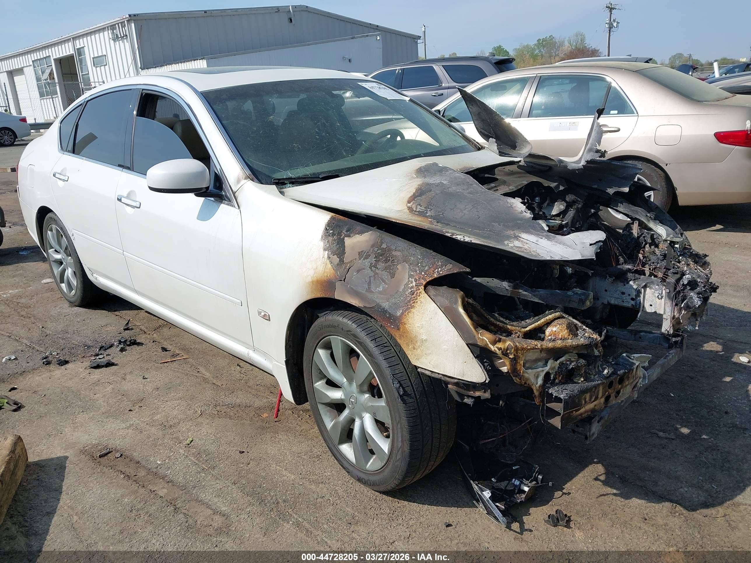 2006 Infiniti M, VIN JNKAY01F36M265480 — Engine fire