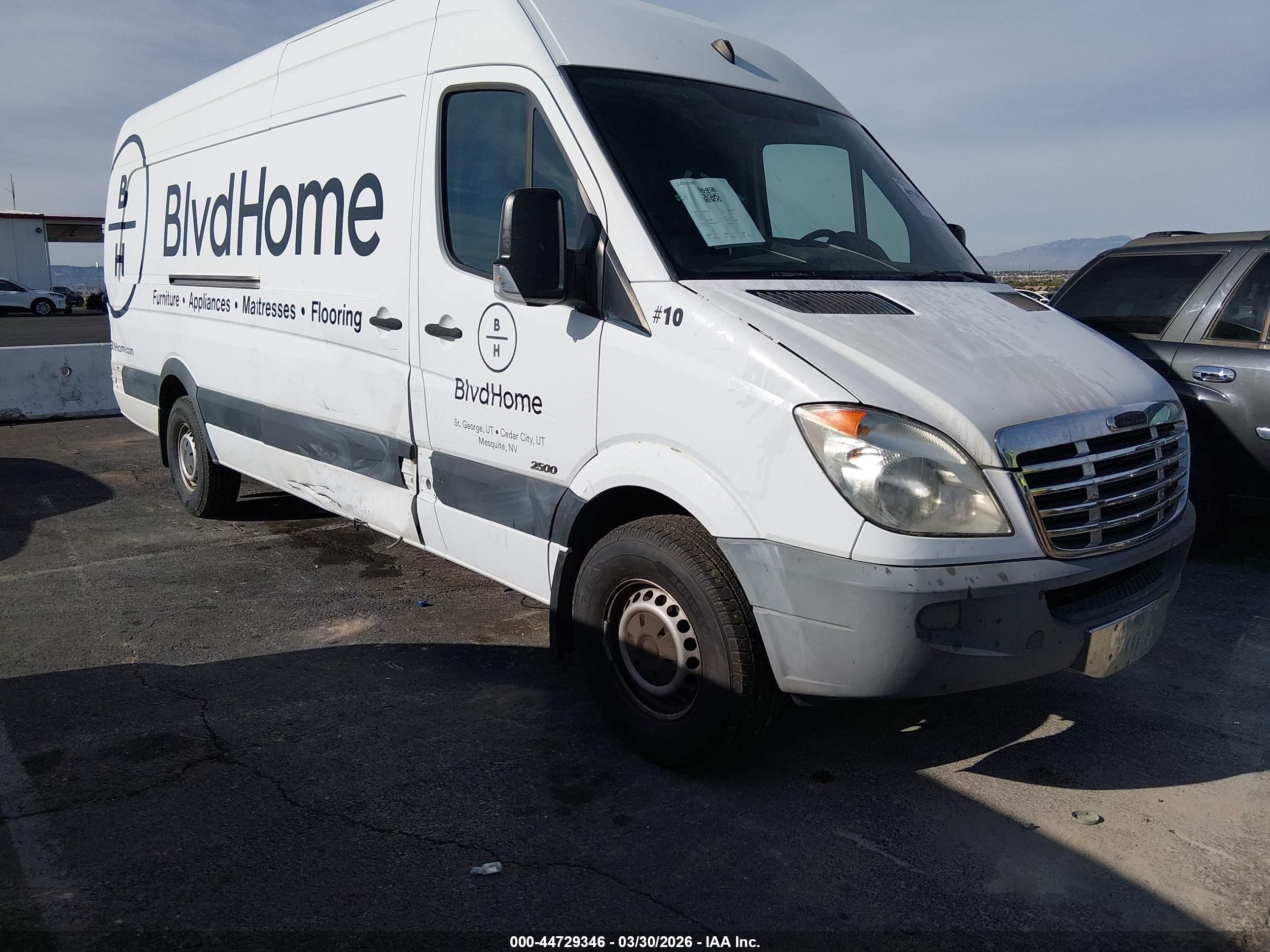 2012 Freightliner Sprinter, VIN WDYPE8CC4C5657089 — Rear end