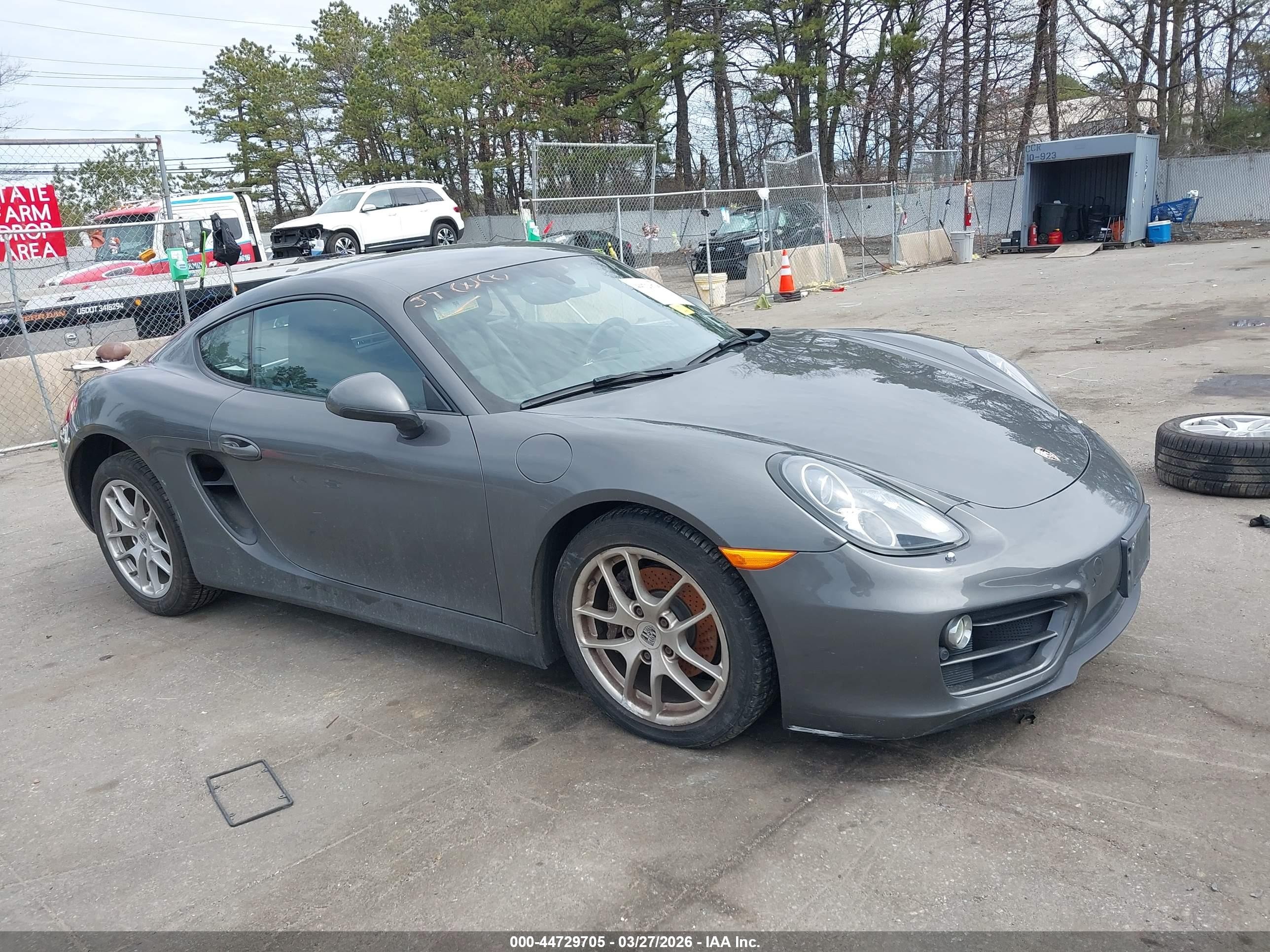 2014 Porsche Cayman, VIN WP0AA2A88EK171270 — Rear end