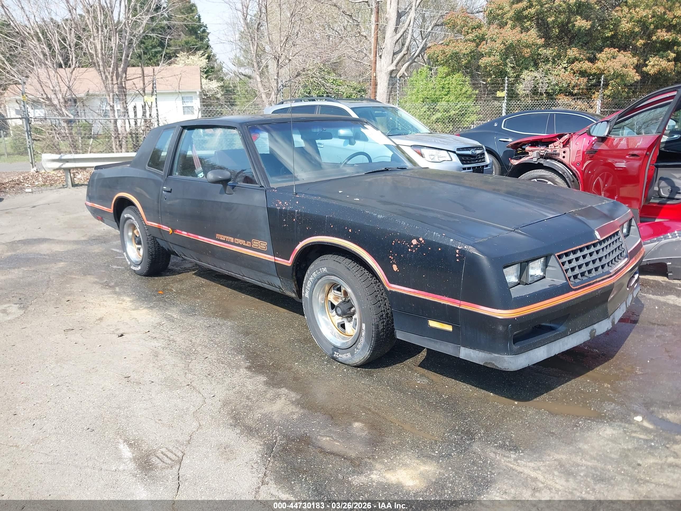 1985 Chevrolet Monte Carlo Sport SS, VIN 1G1GZ37G0FR190842 — Не указано