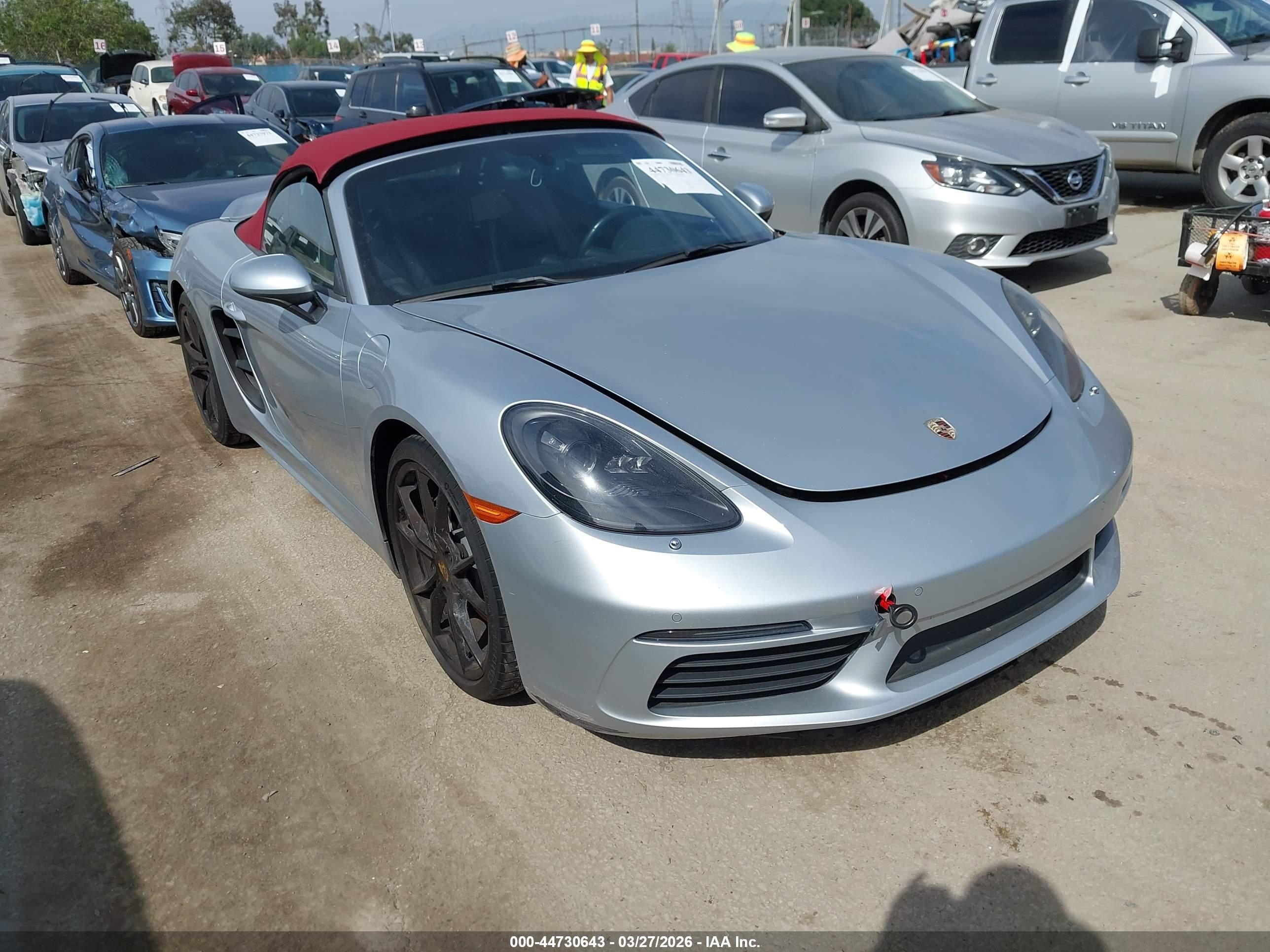 2018 Porsche 718 Boxster, VIN WP0CA2A80JS210792 — Water / flood