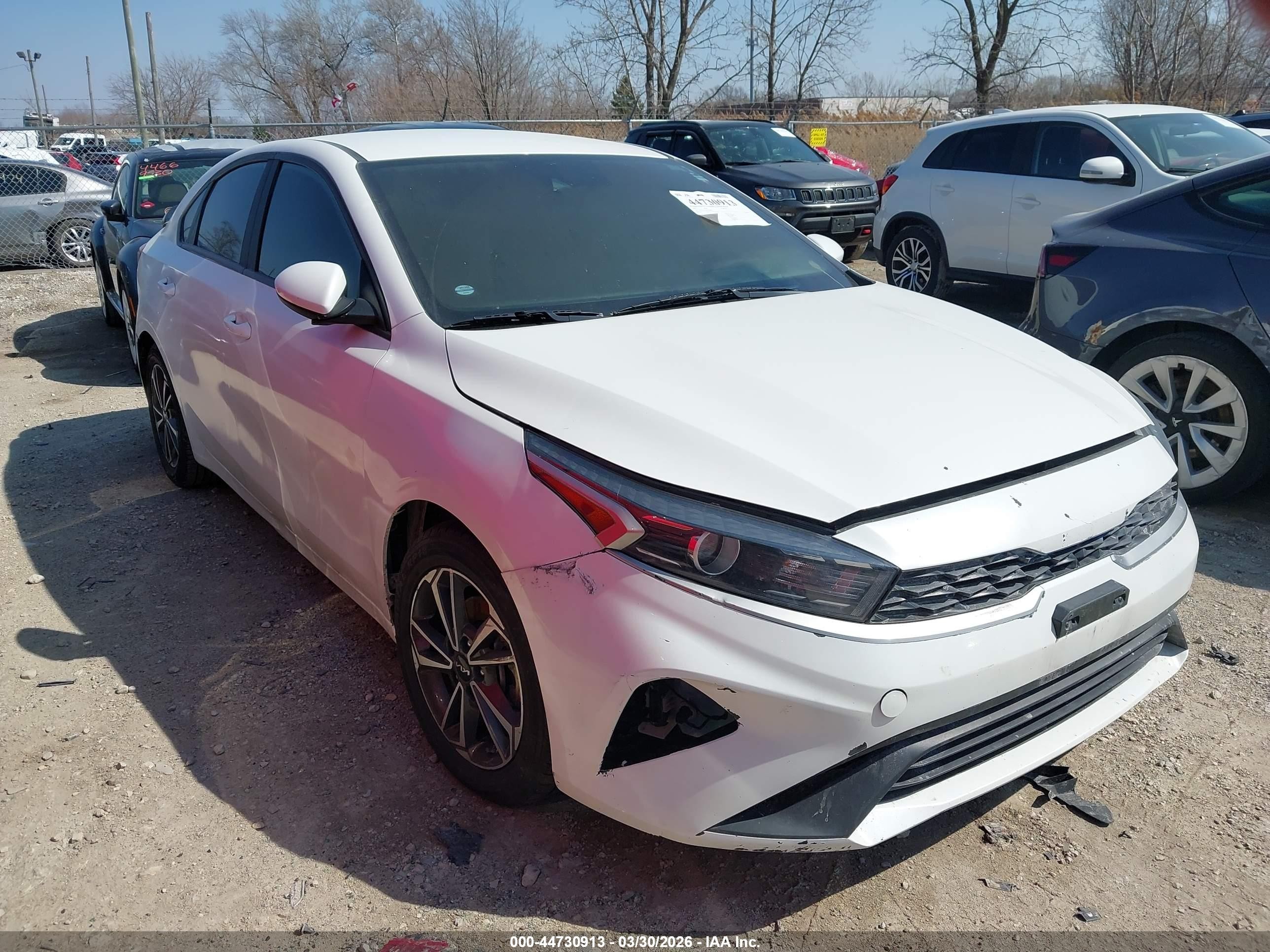 2023 Kia Forte LXS, VIN 3KPF24AD7PE544848 — Пожар в салоне