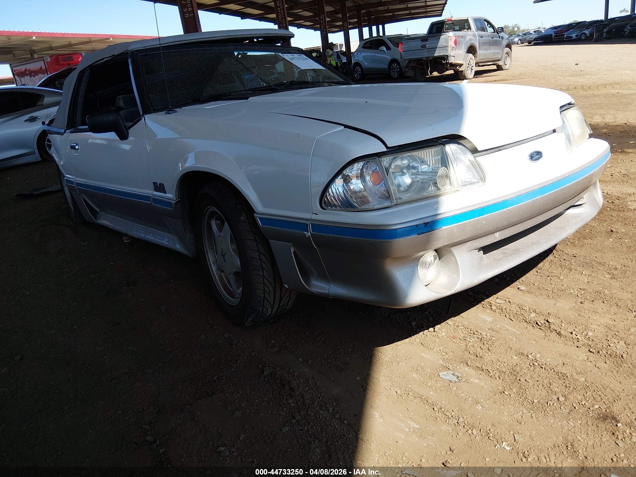 1991 Ford Mustang GT, VIN 1FACP45E0MF196003 — Rollover