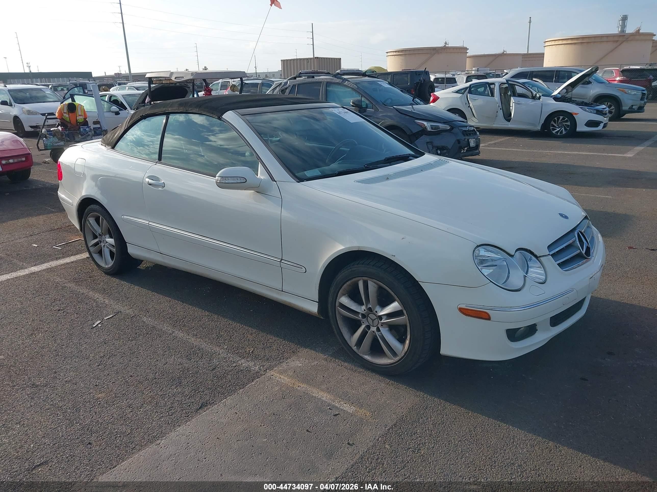2007 Mercedes-Benz CLK 350, VIN WDBTK56F97F220887 — Water / flood