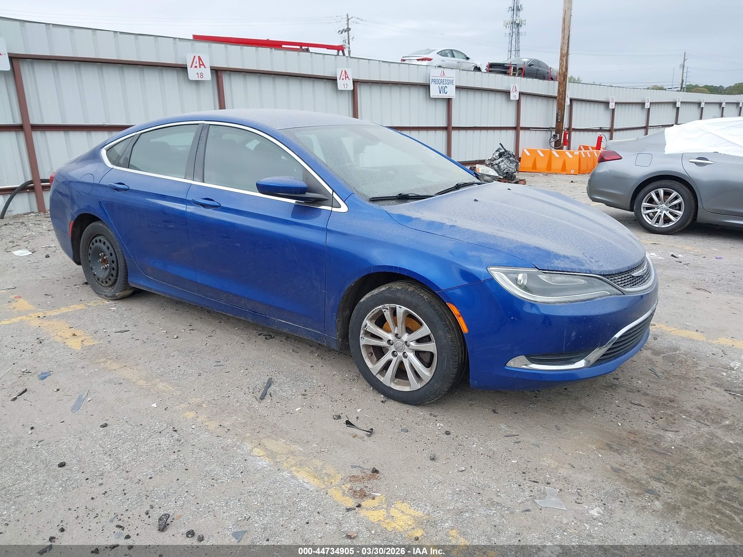 2015 Chrysler 200 Limited, VIN 1C3CCCAB9FN751071 — Side
