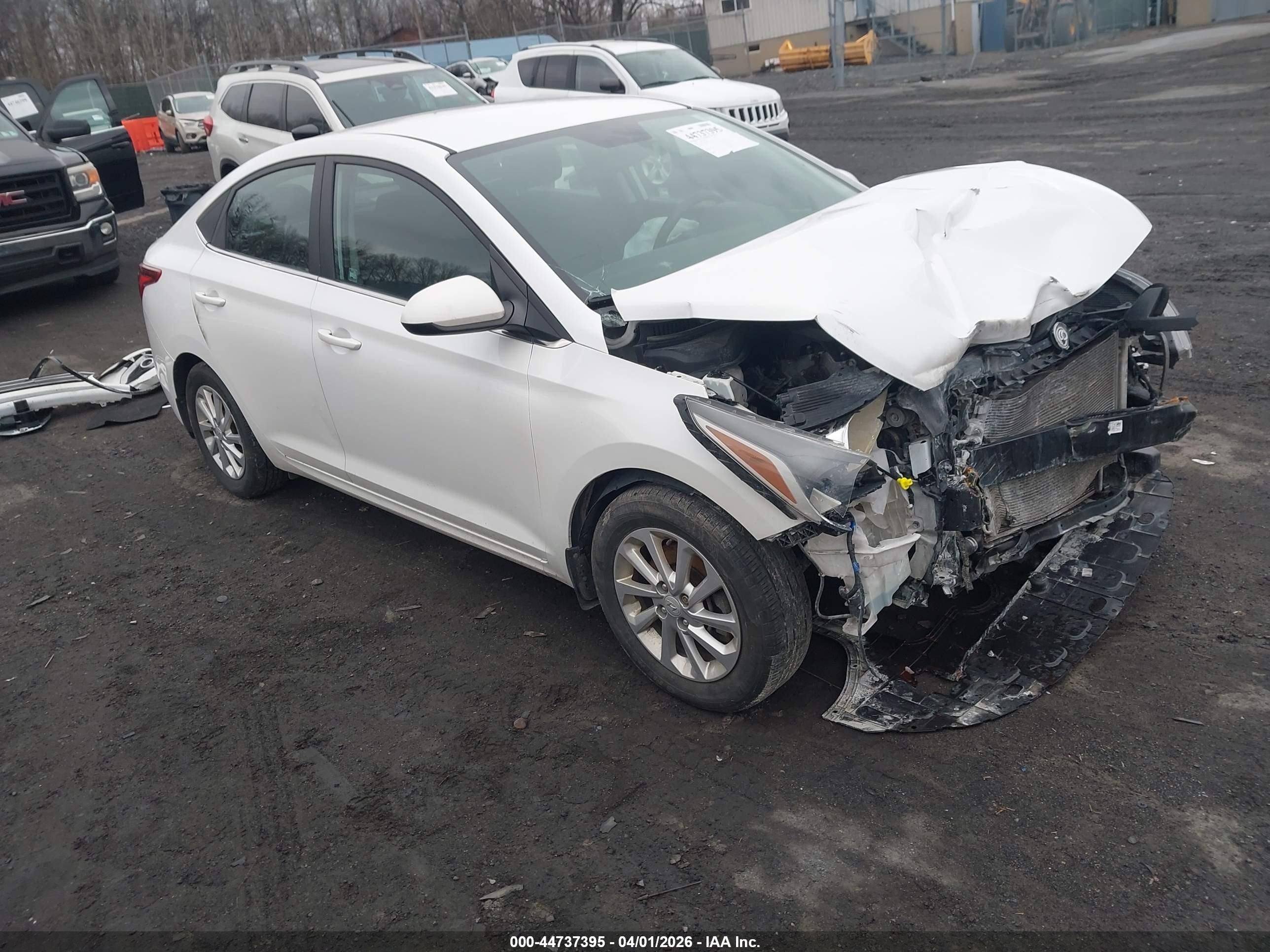 2022 Hyundai Accent SEL, VIN 3KPC24A66NE156320 — Front end