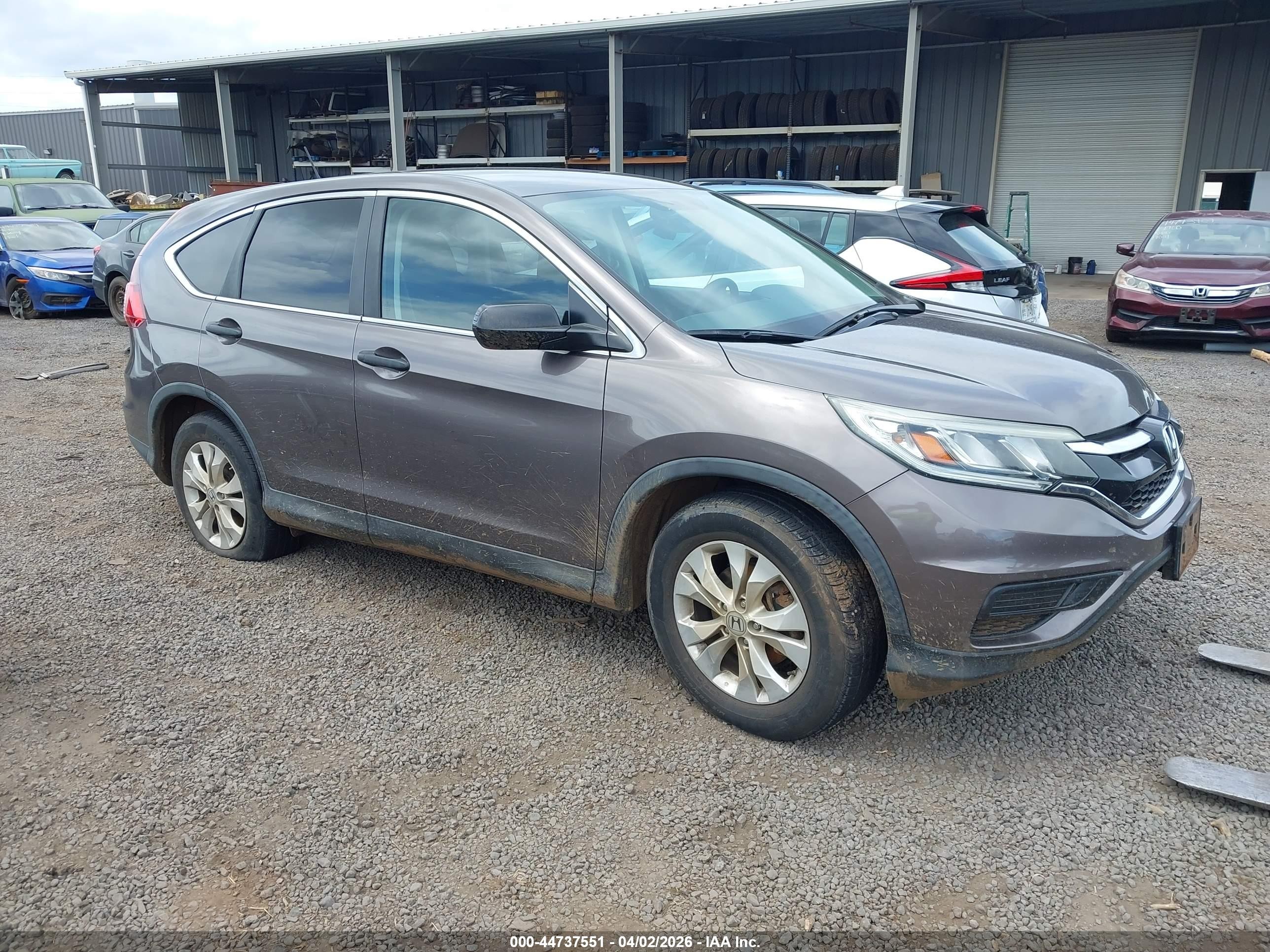 2016 Honda CR-V SE, VIN 2HKRM4H48GH647740 — Fresh water flood