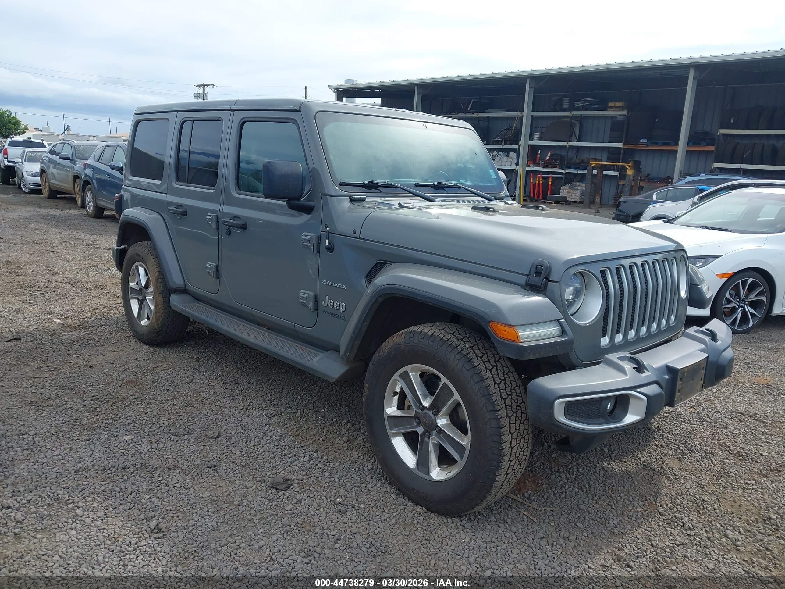 2020 Jeep Wrangler Unlimited Sahara, VIN 1C4HJXEN3LW106182 — Fresh water flood