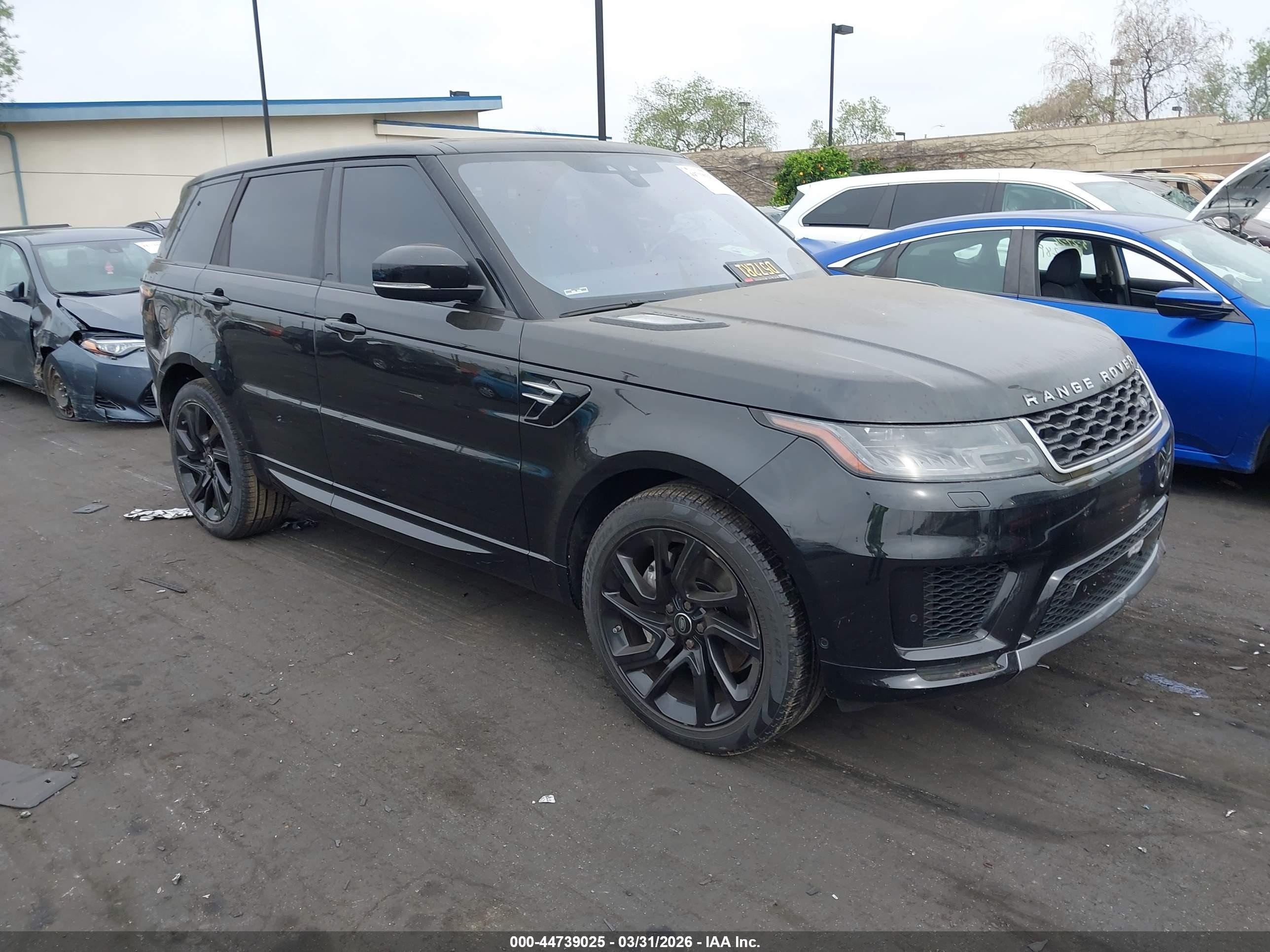 2019 Land Rover Range Rover Sport HSE, VIN SALWR2RU8KA865631 — Fresh water flood