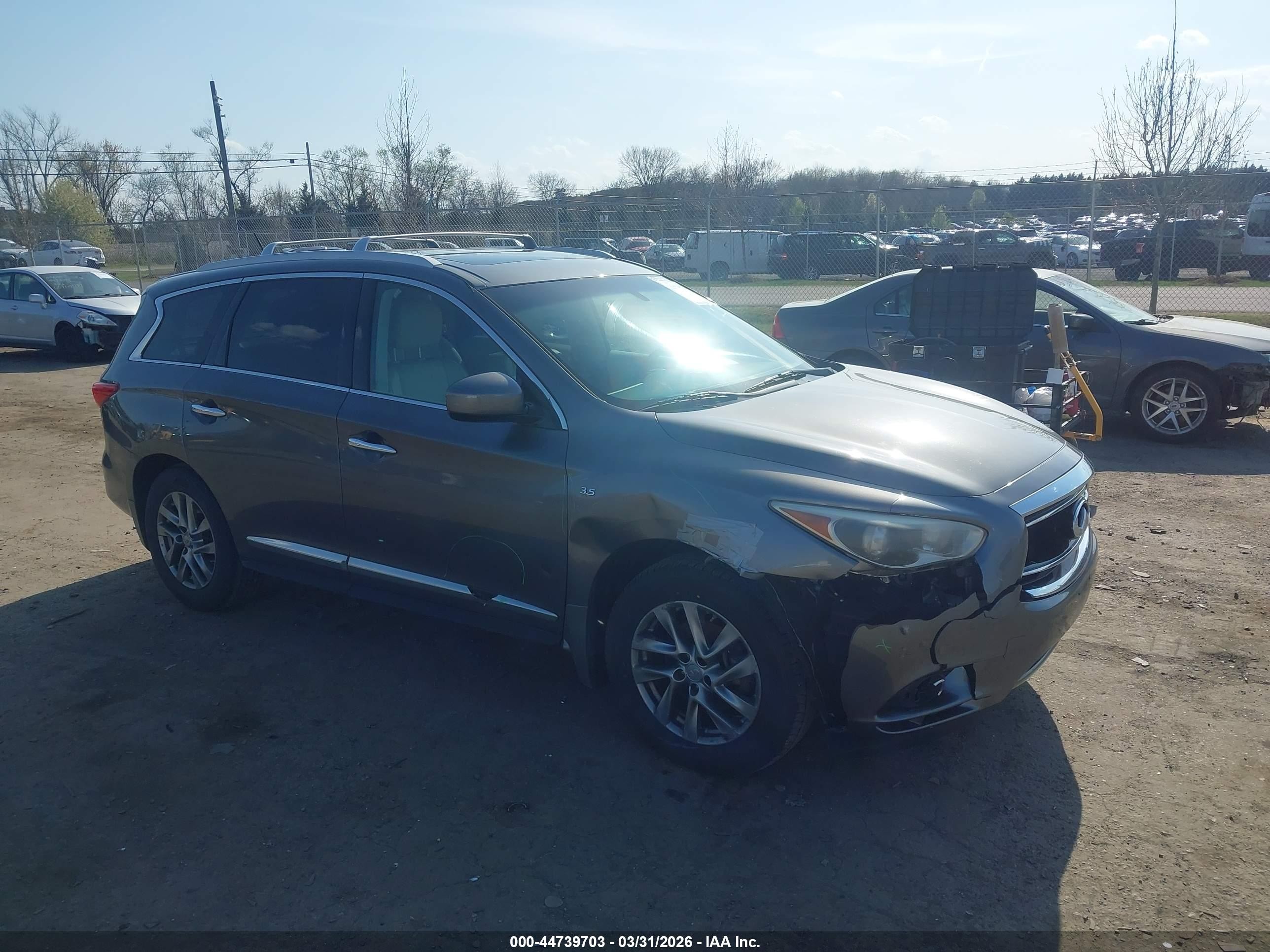 2015 Infiniti QX60, VIN 5N1AL0MM0FC520114 — Auction photo