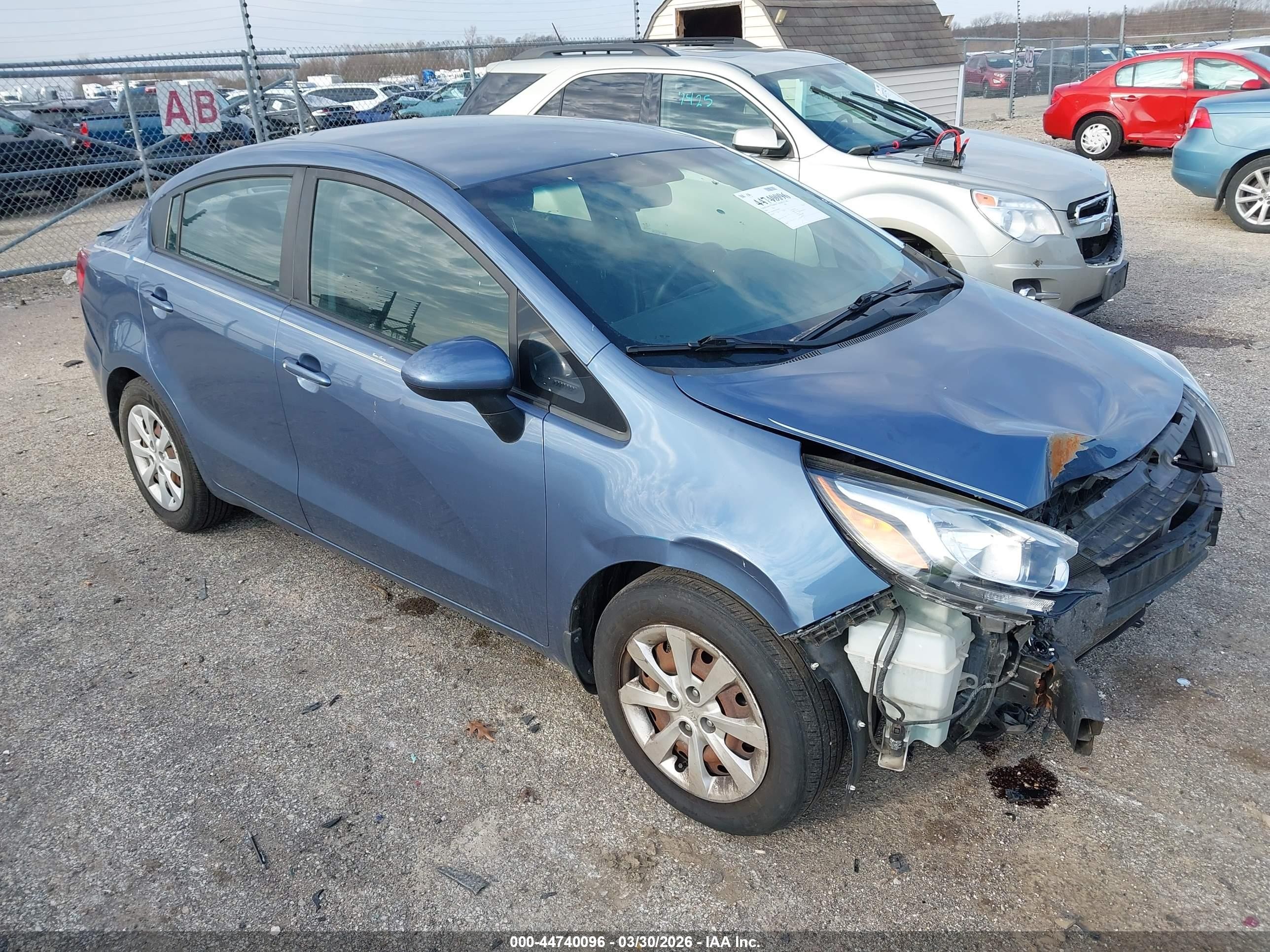 2016 Kia Rio LX, VIN KNADM4A33G6589765 — Front end