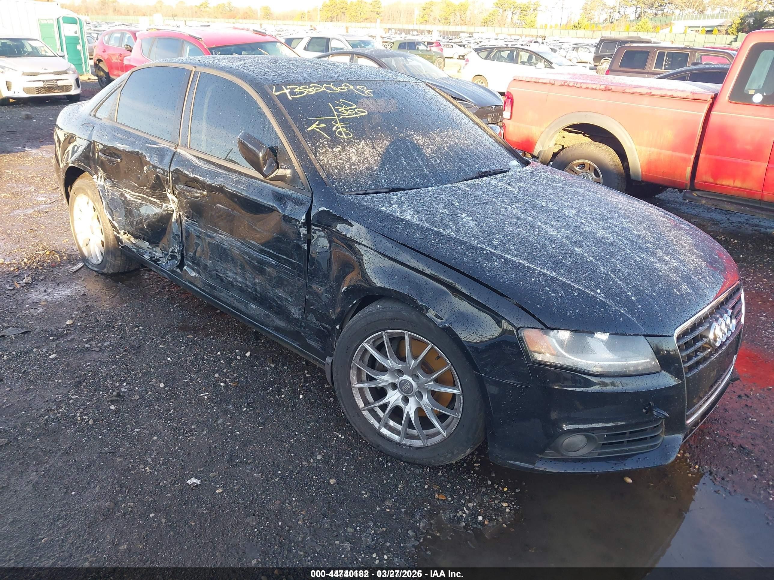 2010 Audi A4 Premium, VIN WAUDFAFL1AN012733 — Side