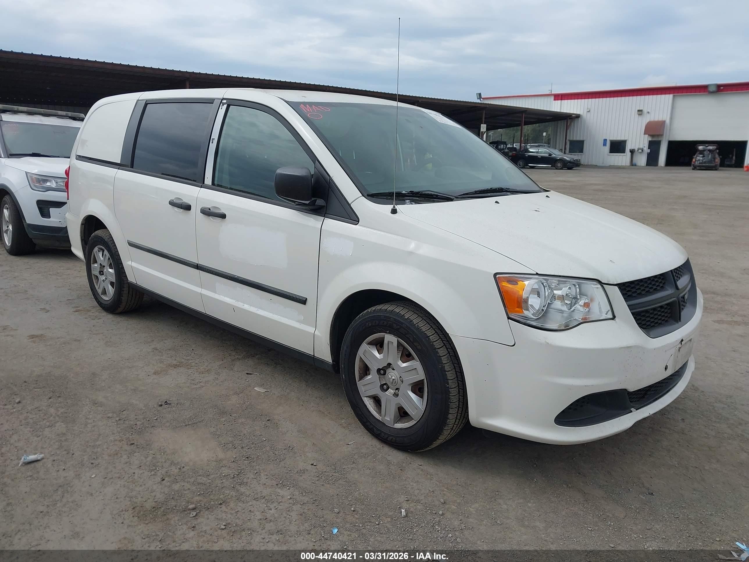 2013 Ram Cargo Van Tradesman, VIN 2C4JRGAG5DR680486 — Normal wear