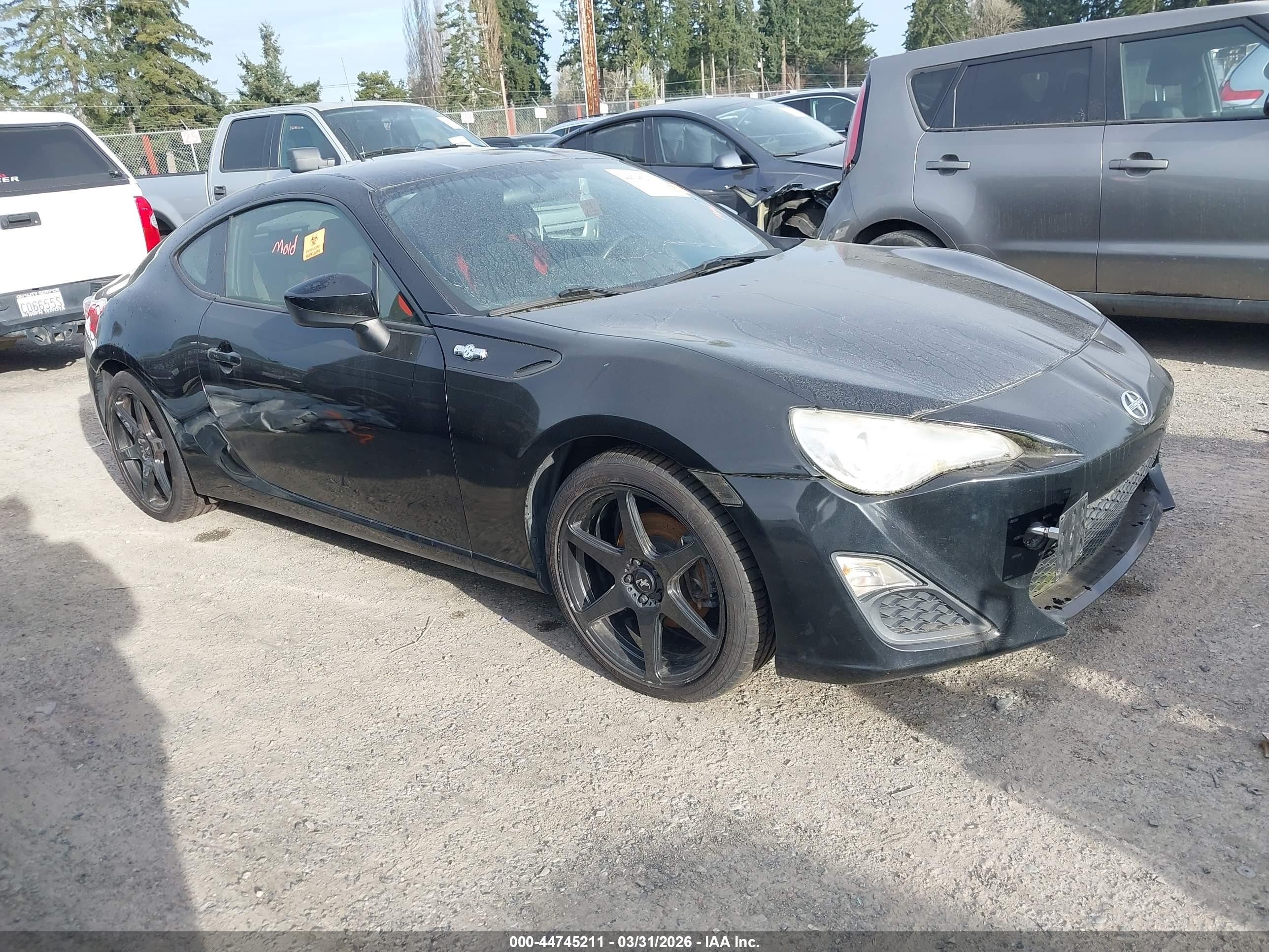 2013 Scion FR-S, VIN JF1ZNAA17D1707186 — Biohazard / chemical