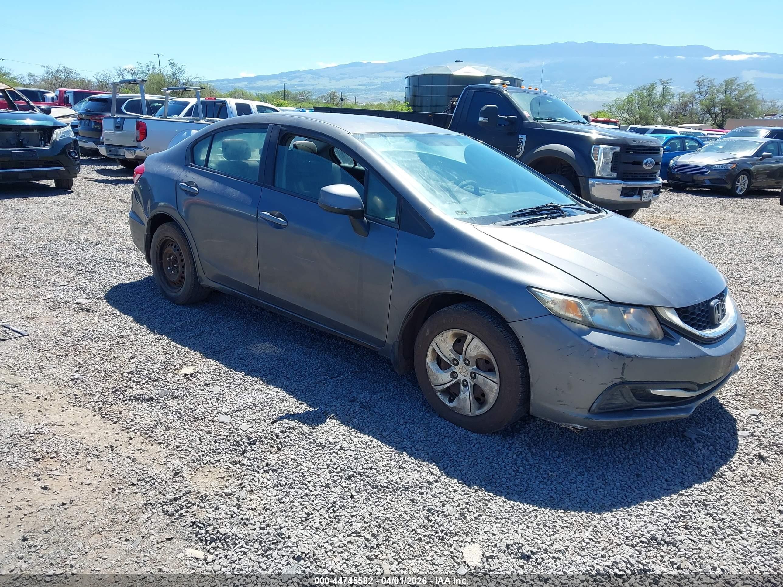 2013 Honda Civic LX, VIN 2HGFB2F54DH535287 — Fresh water flood