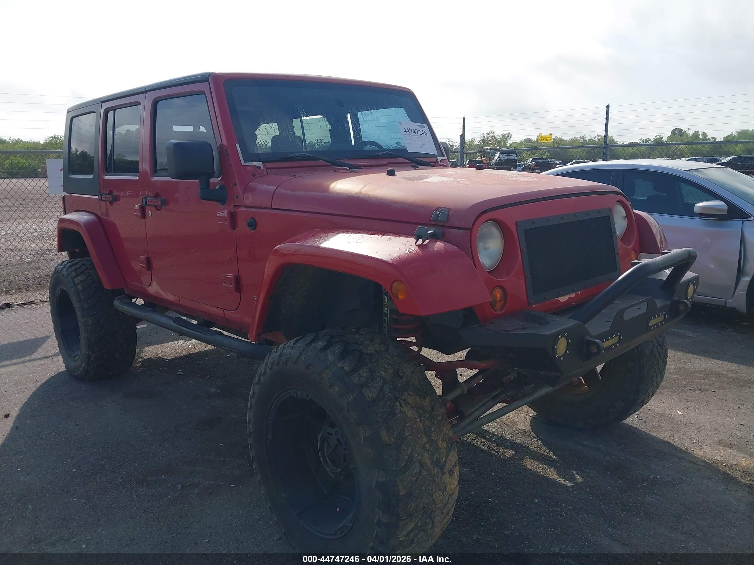 2008 Jeep Wrangler Unlimited X, VIN 1J4GA39128L652647 — Fresh water flood
