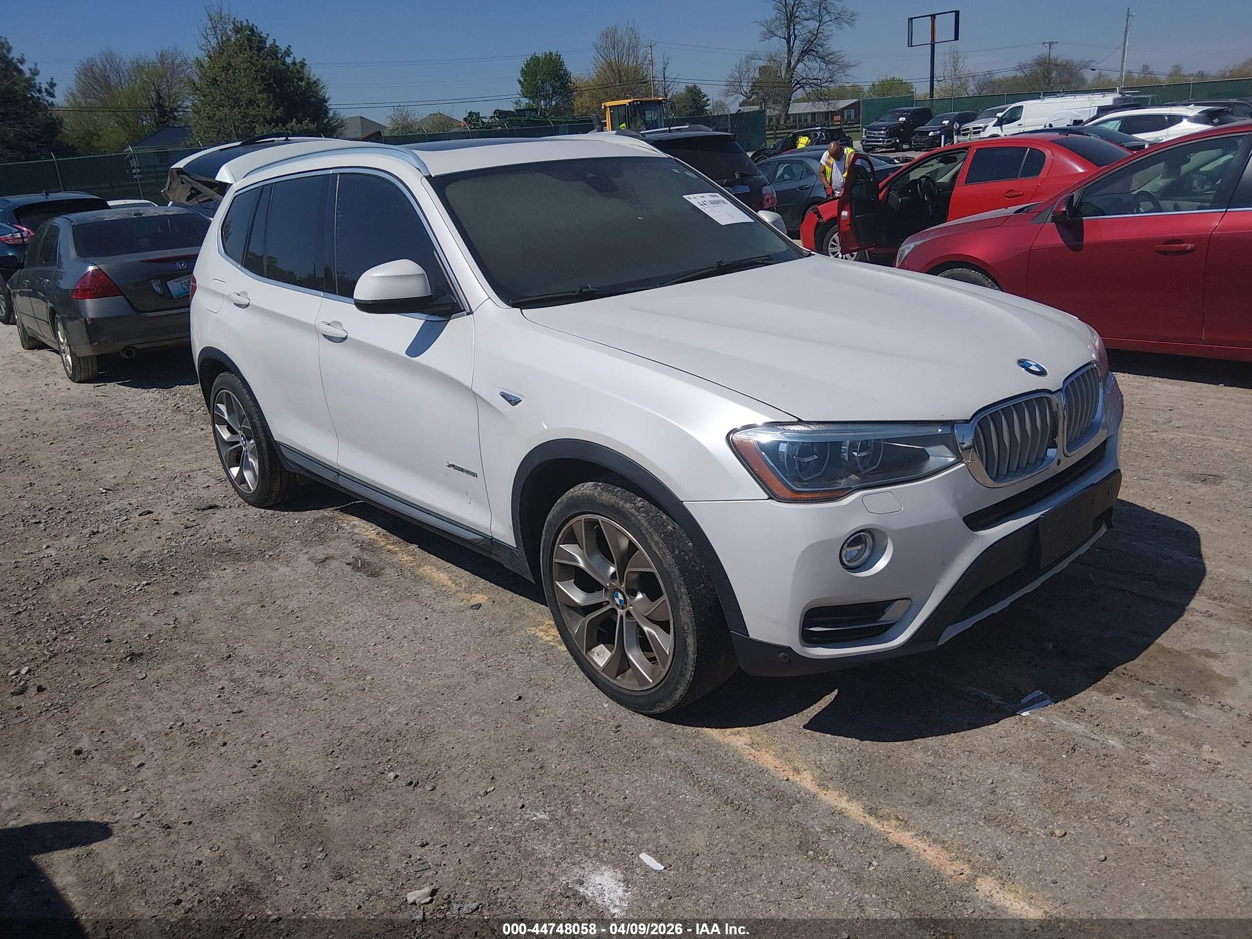 2015 BMW X3 xDrive28i, VIN 5UXWX9C50F0D59635 — Interior fire