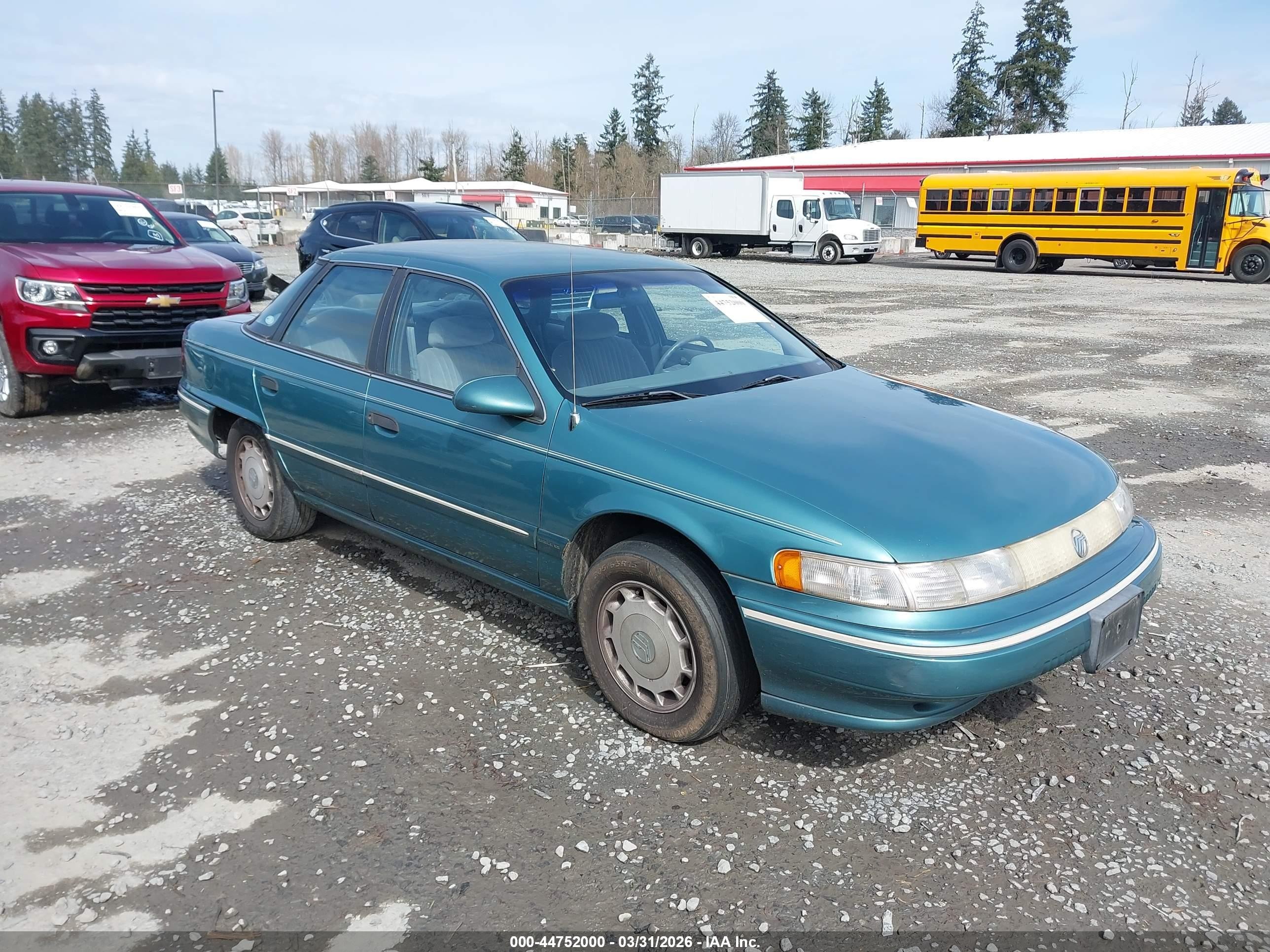 1992 Mercury Sable, VIN 1MECM50UXNA642257 — Rear end