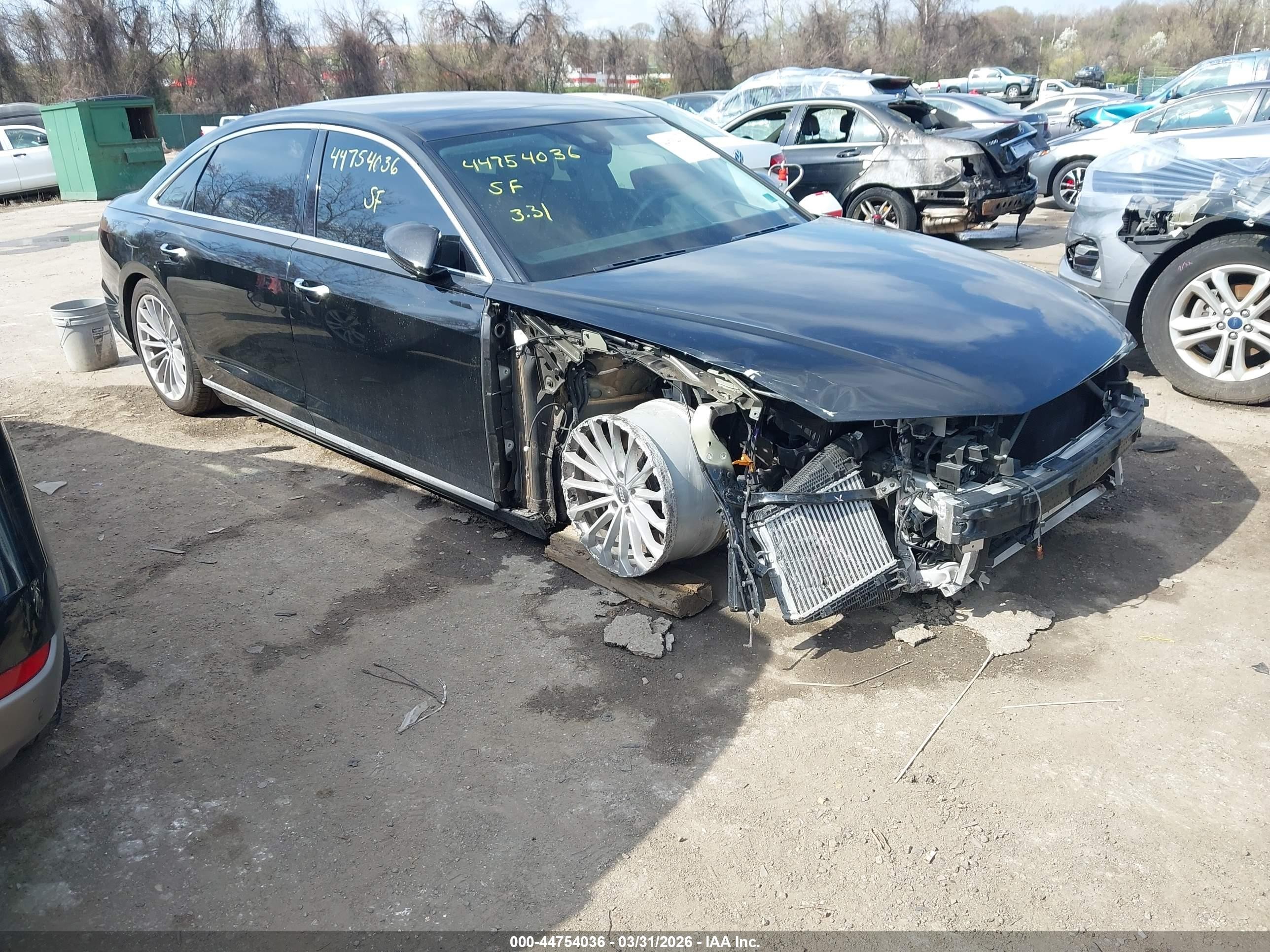 2020 Audi A8, VIN WAU8EAF8XLN004732 — Front end