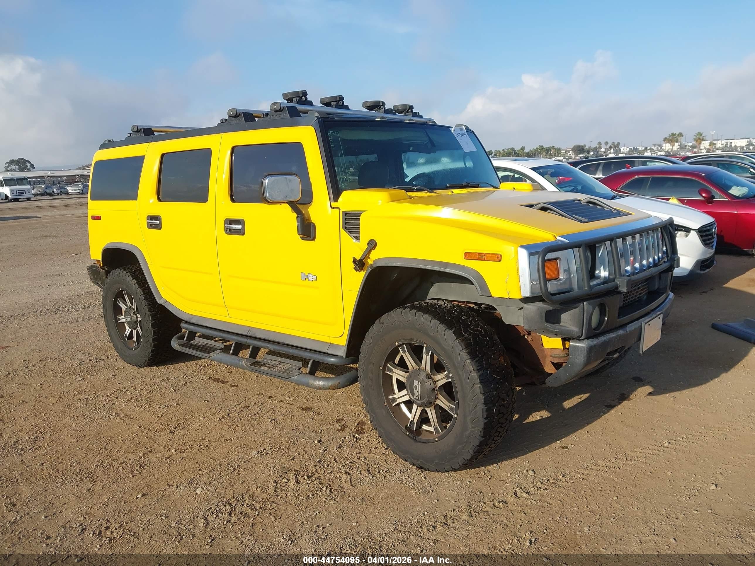 2003 Hummer H2, VIN 5GRGN23U93H147061 — Rear end