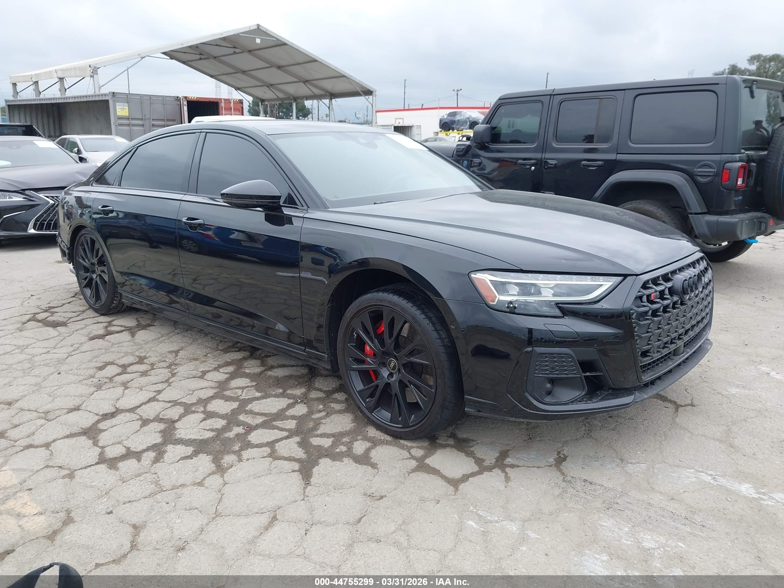 2025 Audi S8, VIN WAULSBF83SN002375 — Rear end