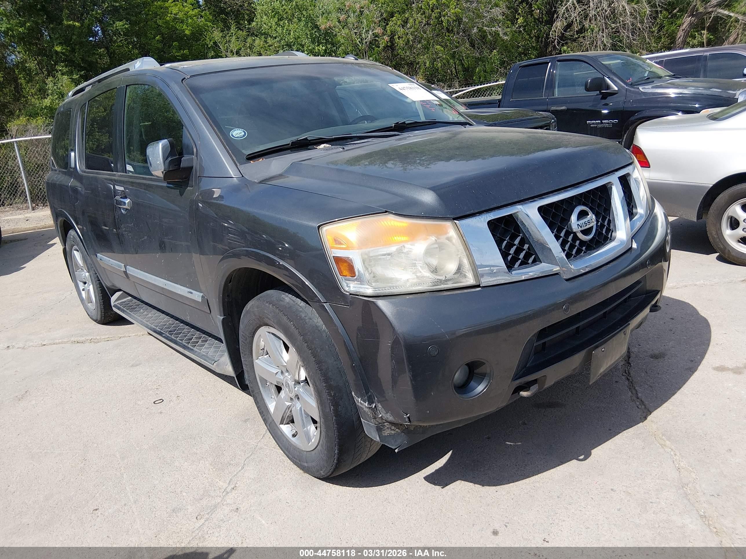 2011 Nissan Armada SV, VIN 5N1AA0NC9BN620545 — Front end