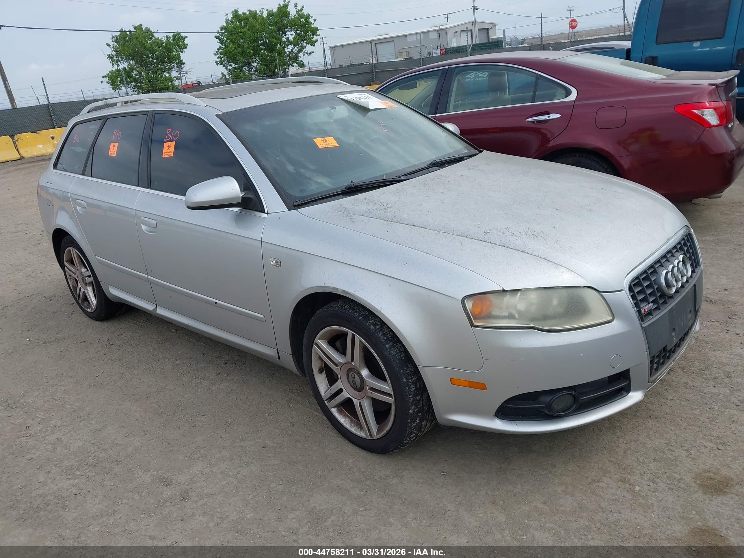 2008 Audi A4 2.0T, VIN WAUKF78E68A018490 — Biohazard / chemical