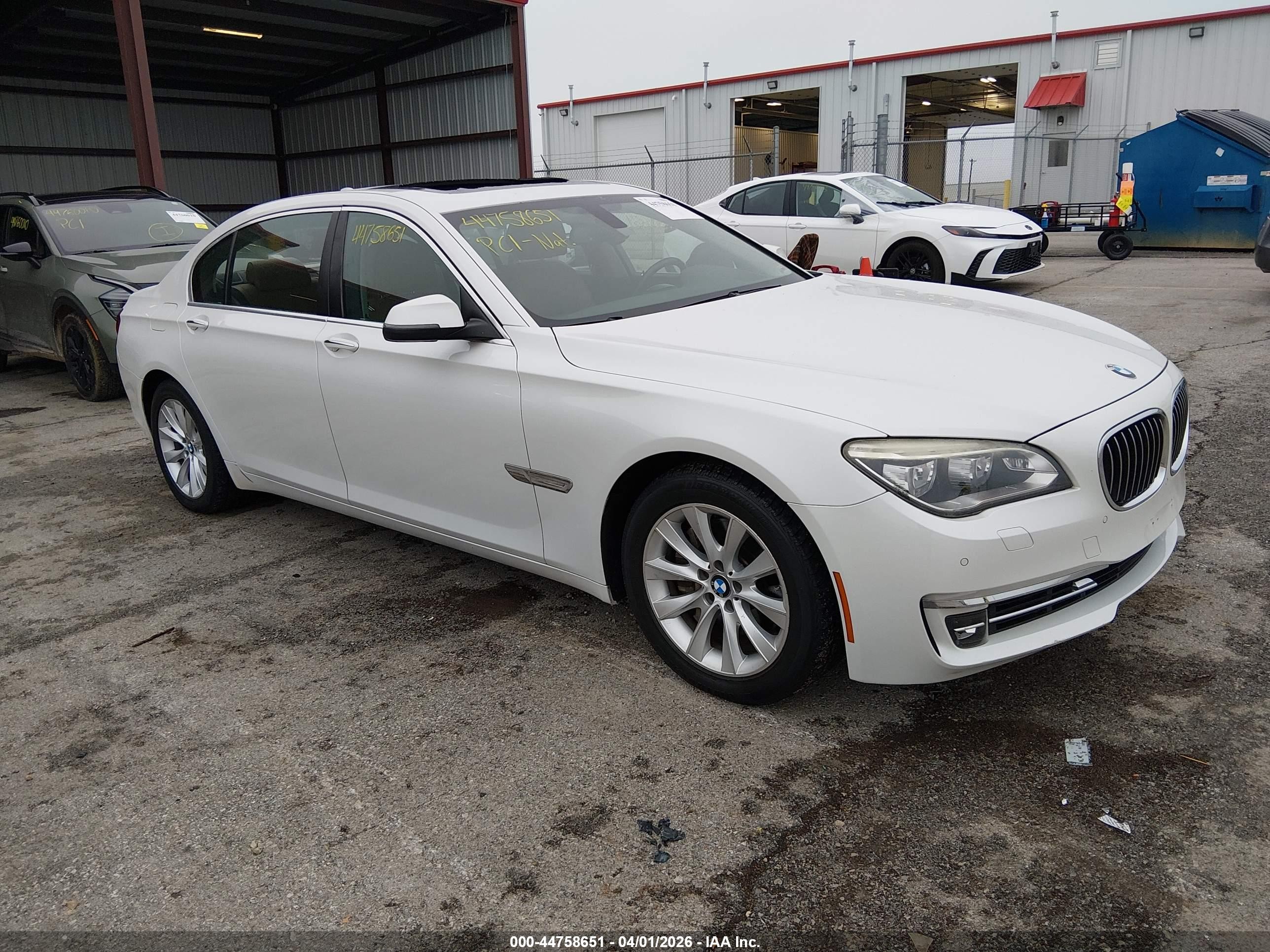 2013 BMW 7 Series 740Li xDrive, VIN WBAYF4C54DD127653 — Rear end