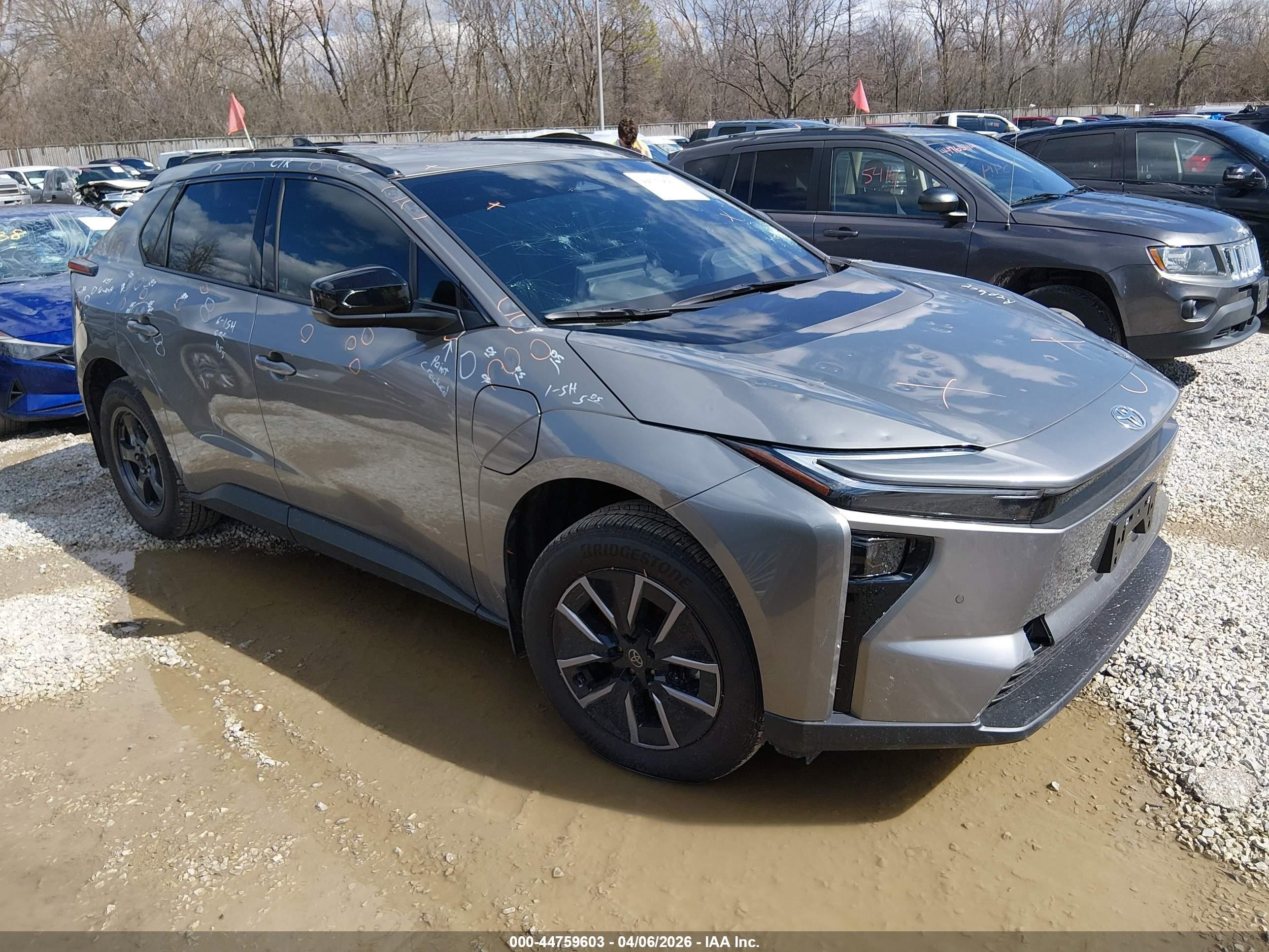 2026 Toyota bZ XLE, VIN JTMBDAFB6TJ017136 — Hail