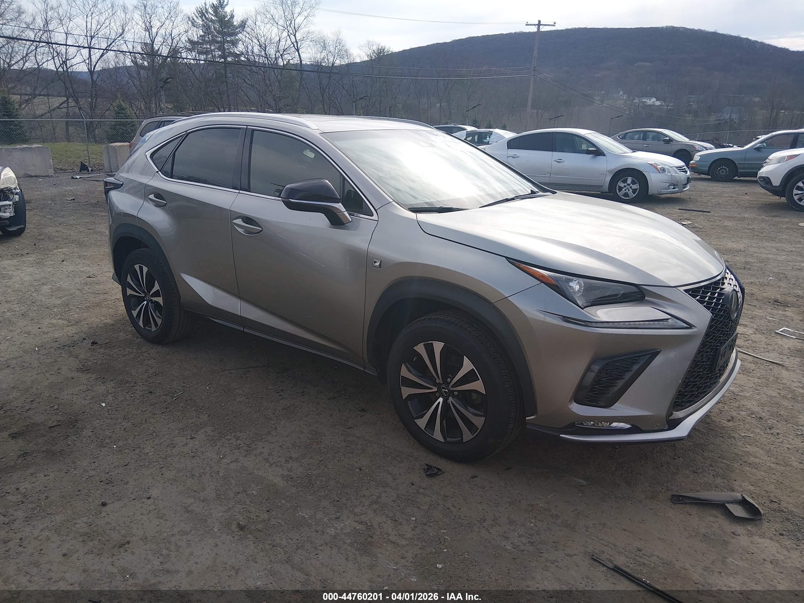 2018 Lexus NX 300 F Sport, VIN JTJBARBZ5J2166295 — Rear end