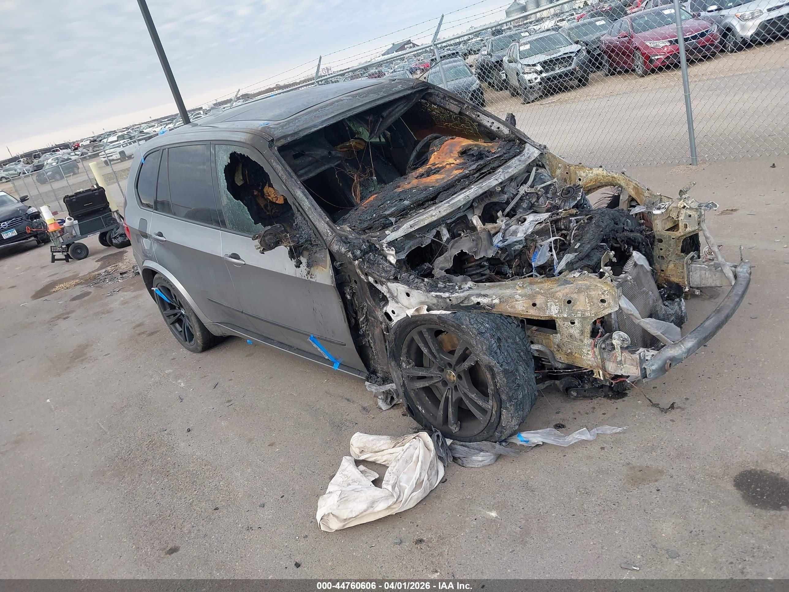 2012 BMW X5 M, VIN 5YMGY0C52CLK27862 — Engine fire