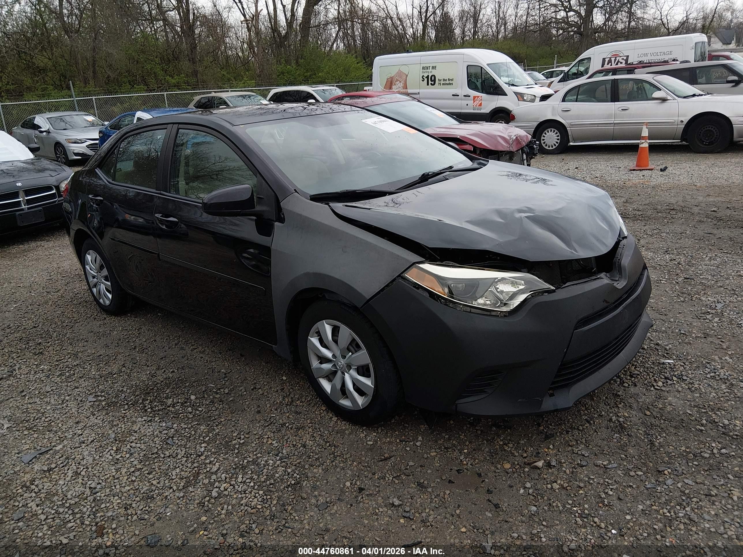2014 Toyota Corolla S Plus, VIN 2T1BURHE5EC035020 — Front end