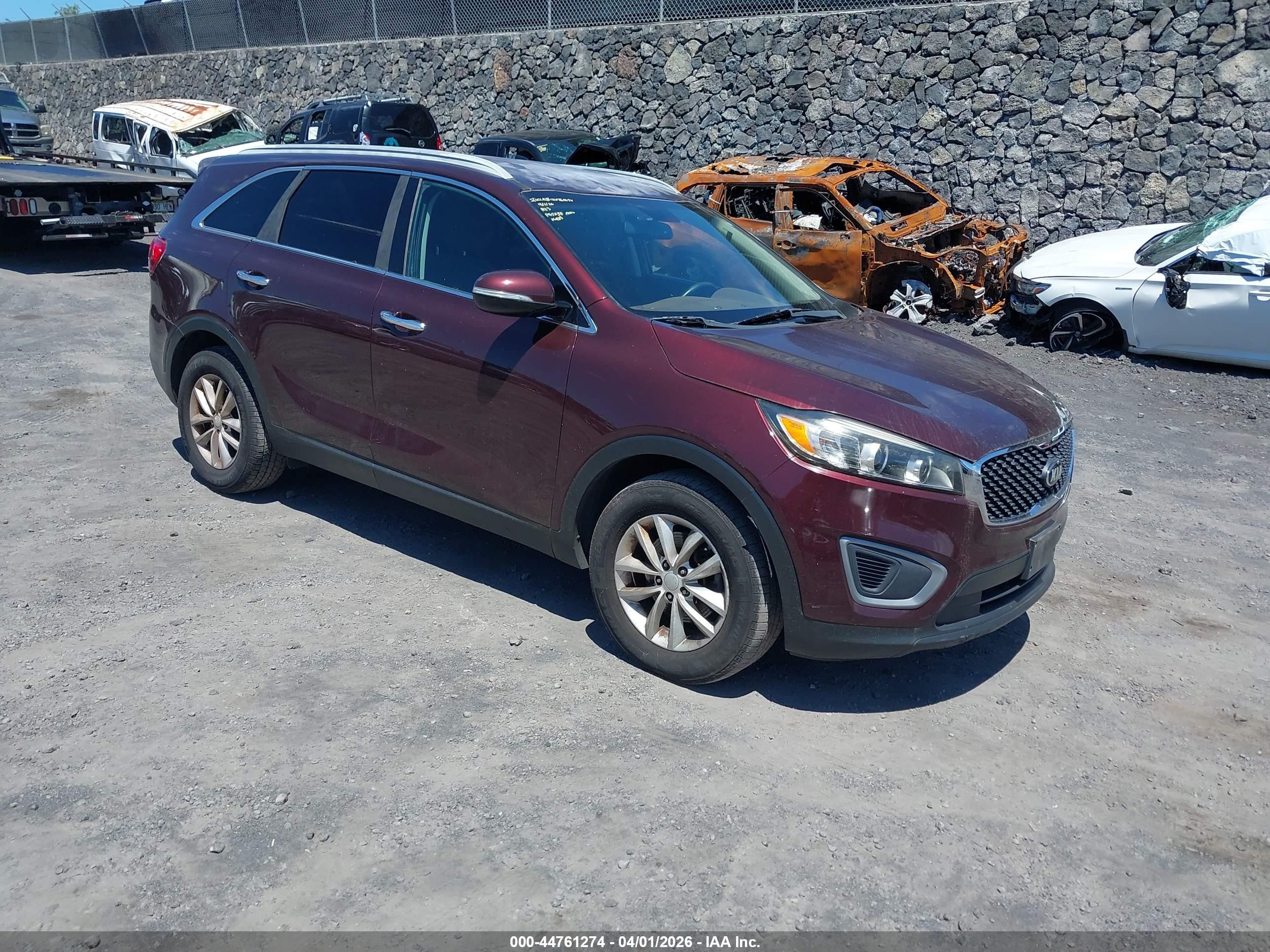 2016 Kia Sorento LX, VIN 5XYPG4A33GG125525 — Repossession