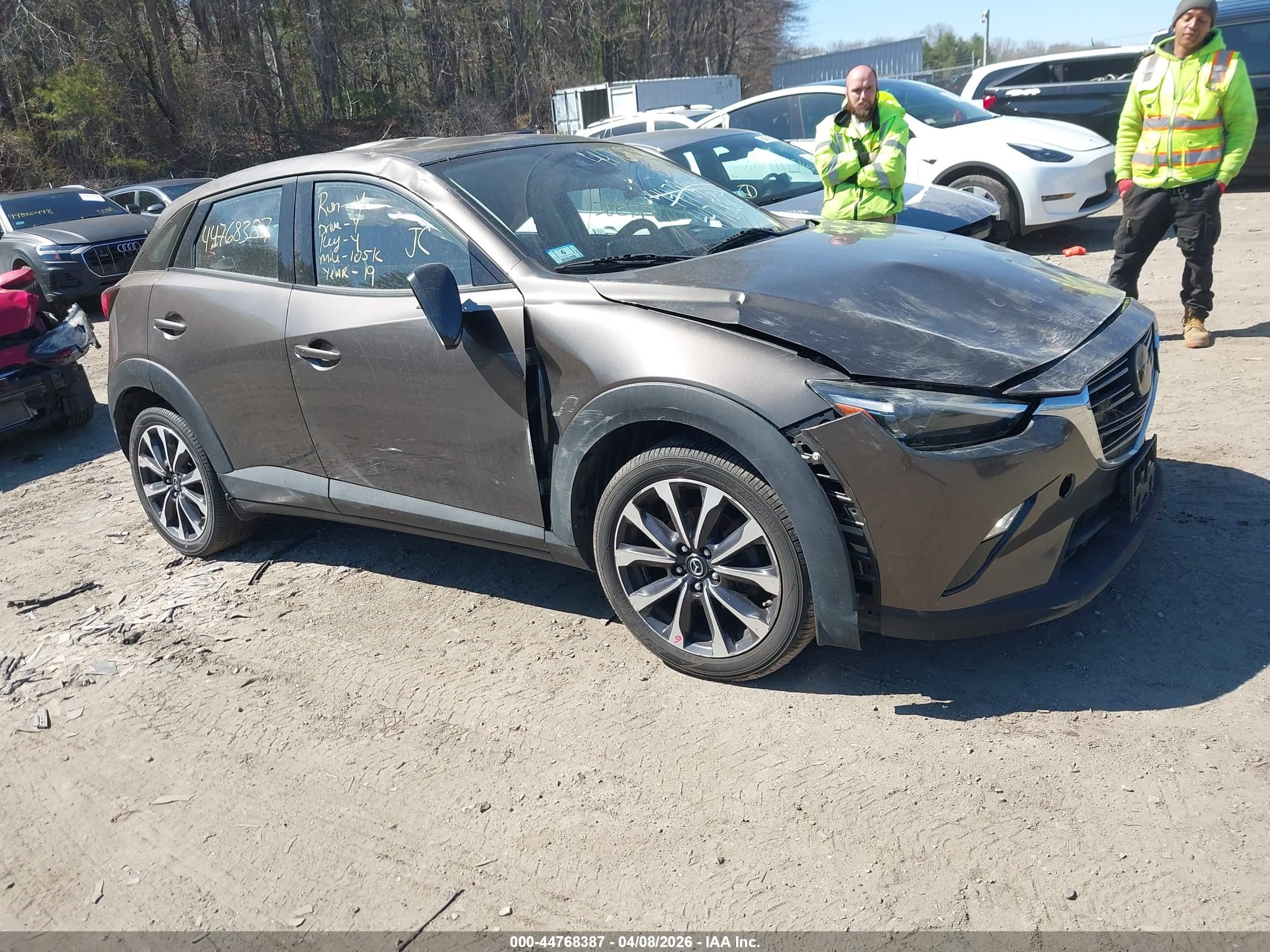2019 Mazda CX-3 Touring, VIN JM1DKFC7XK1419591 — Rollover
