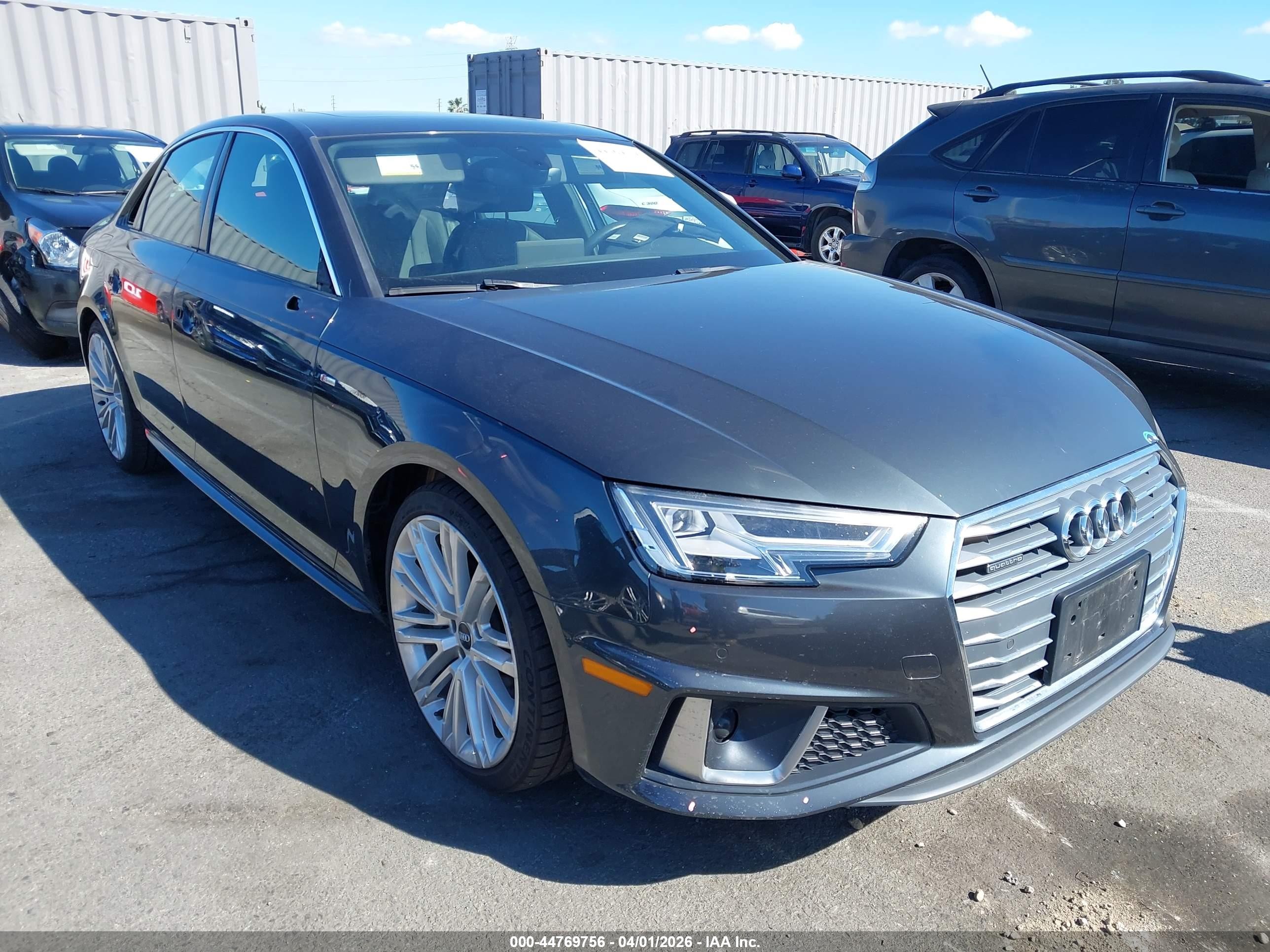 2019 Audi A4 Premium Plus, VIN WAUENAF47KN013824 — Vandalism