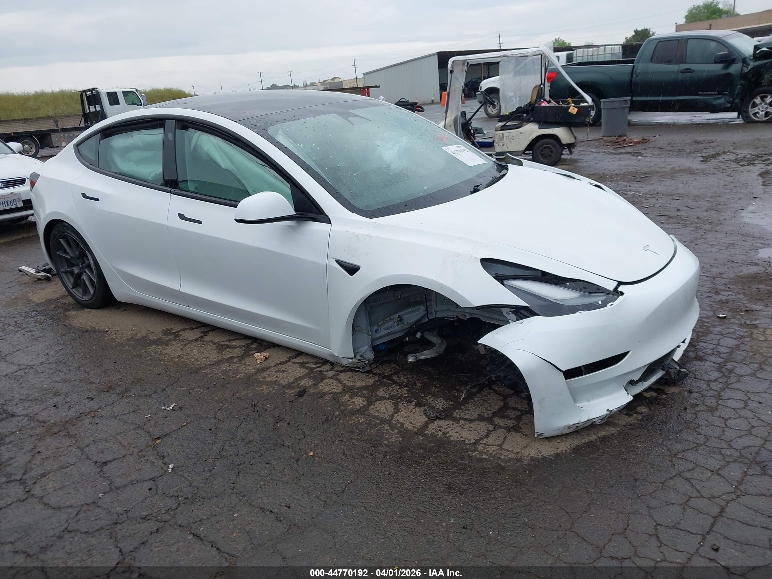 2023 Tesla Model 3, VIN 5YJ3E1EA1PF572874 — Front end