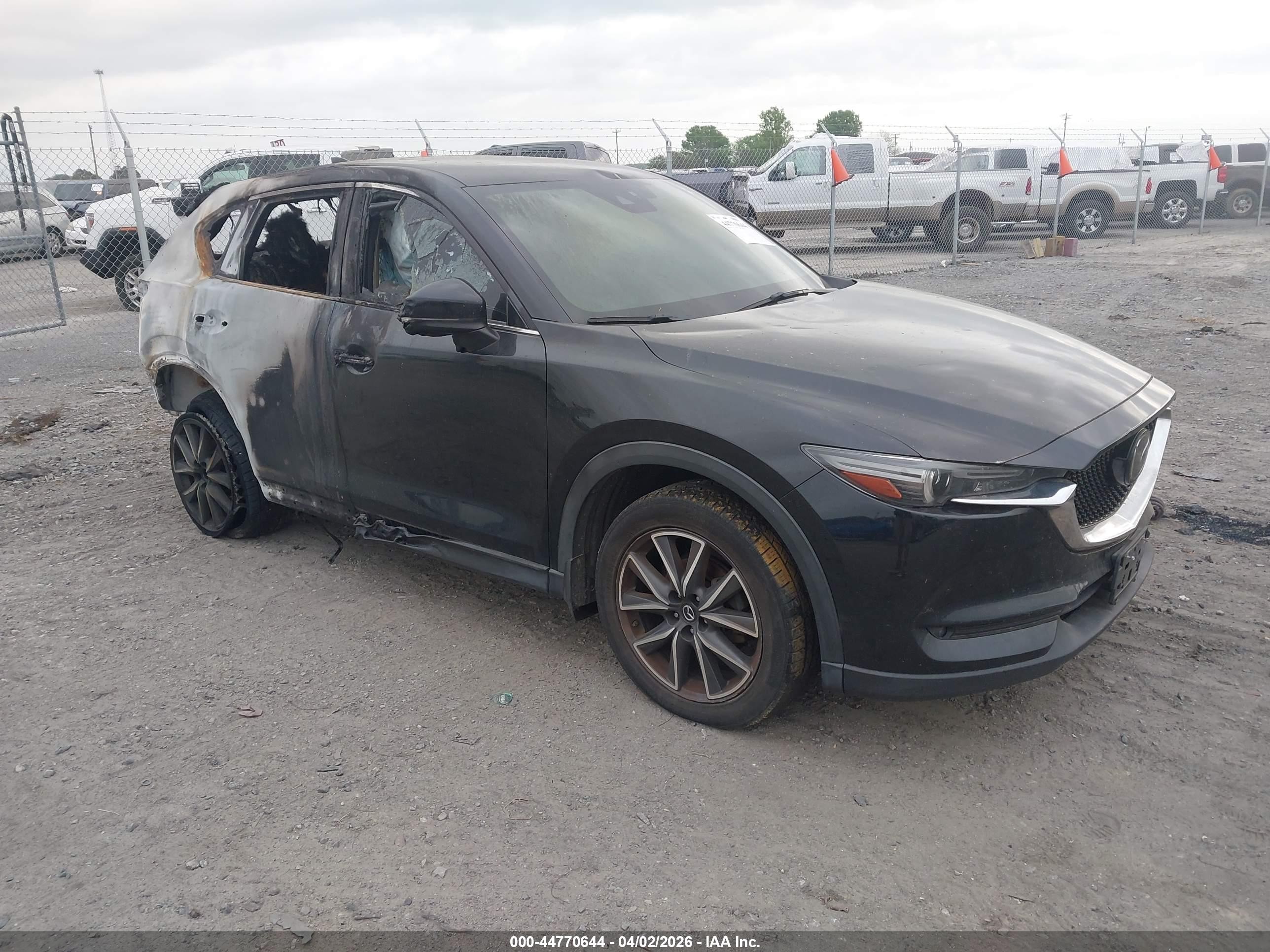 2017 Mazda CX-5 Grand Touring, VIN JM3KFBDL8H0125936 — Interior fire
