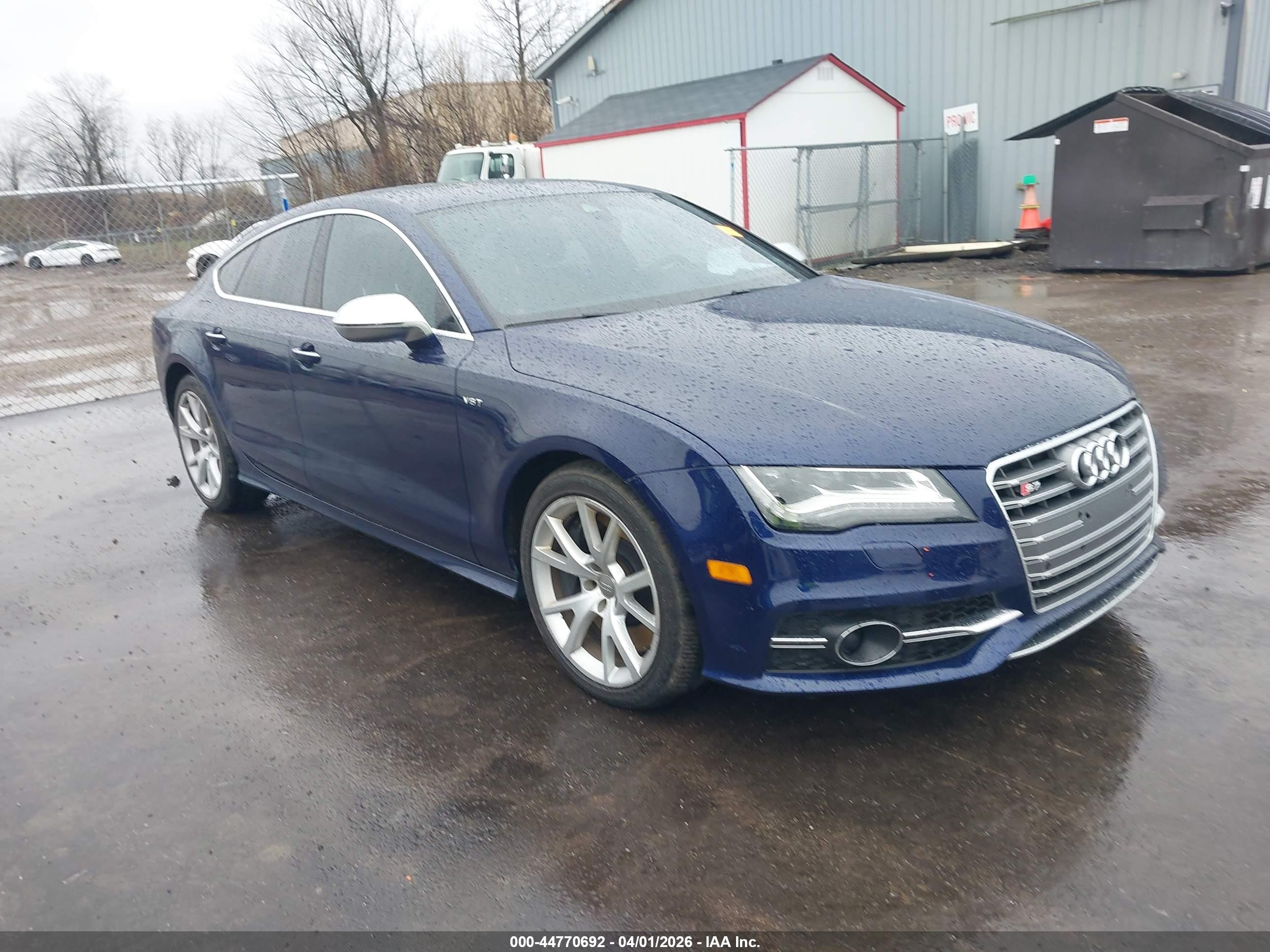 2013 Audi S7 Prestige, VIN WAU32AFC4DN085638 — Fresh water flood