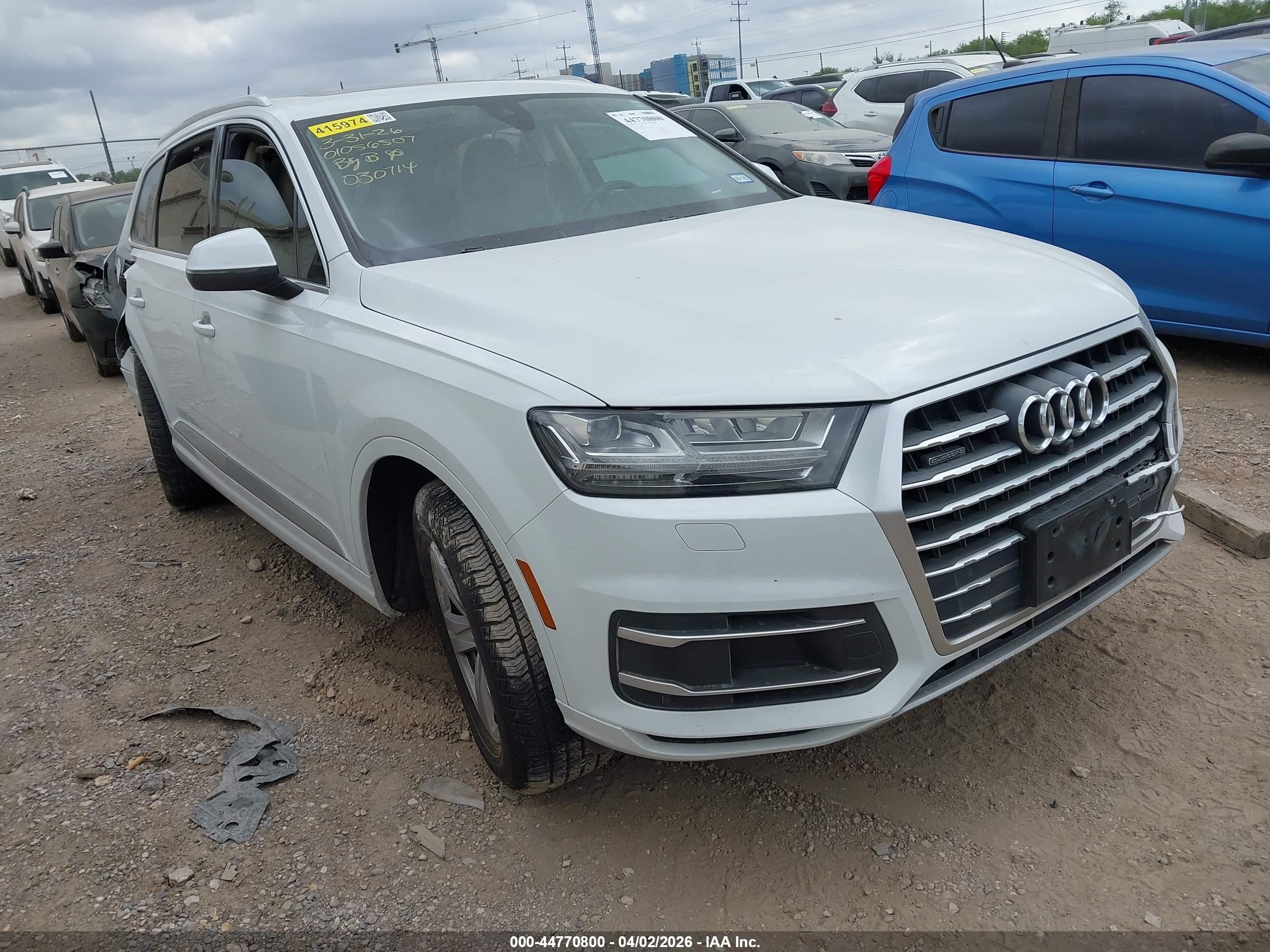 2019 Audi Q7 Premium Plus, VIN WA1LHAF73KD030714 — После угона