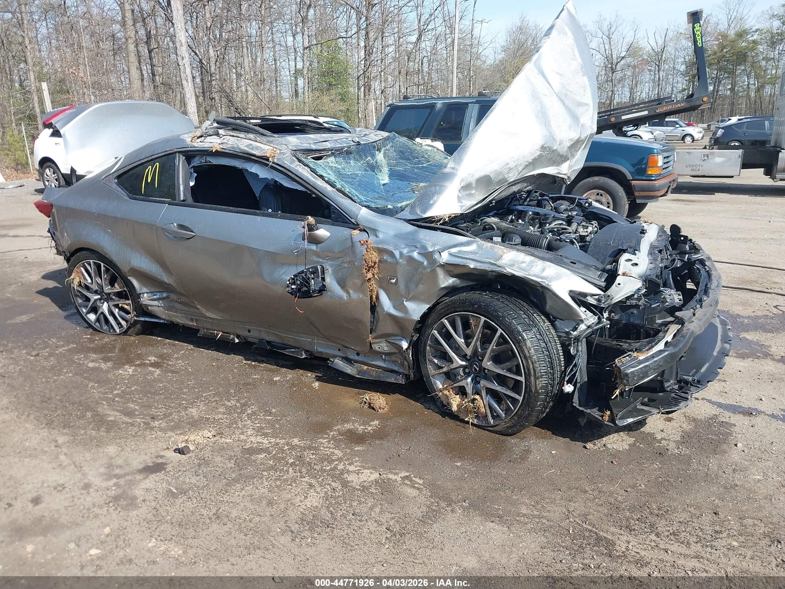 2018 Lexus RC 300, VIN JTHS85BC0J5004543 — Rollover