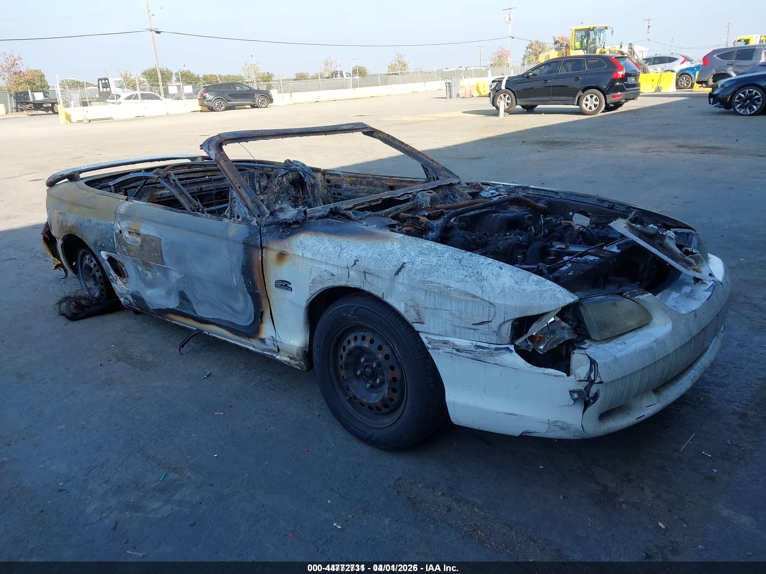 1995 Ford Mustang, VIN 1FALP45T2SF163757 — Burn