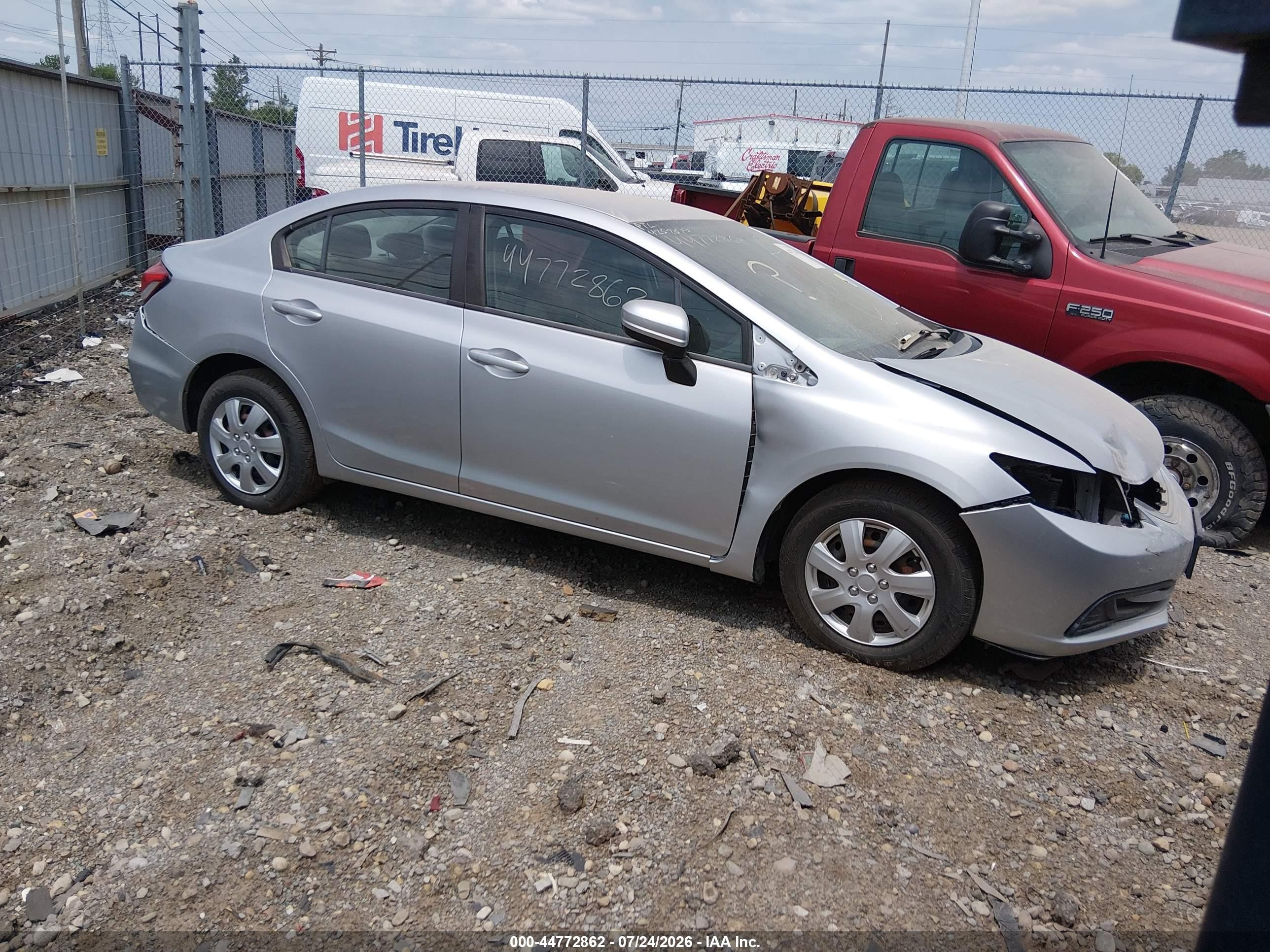 2014 Honda Civic LX, VIN 19XFB2F52EE031655 — All over
