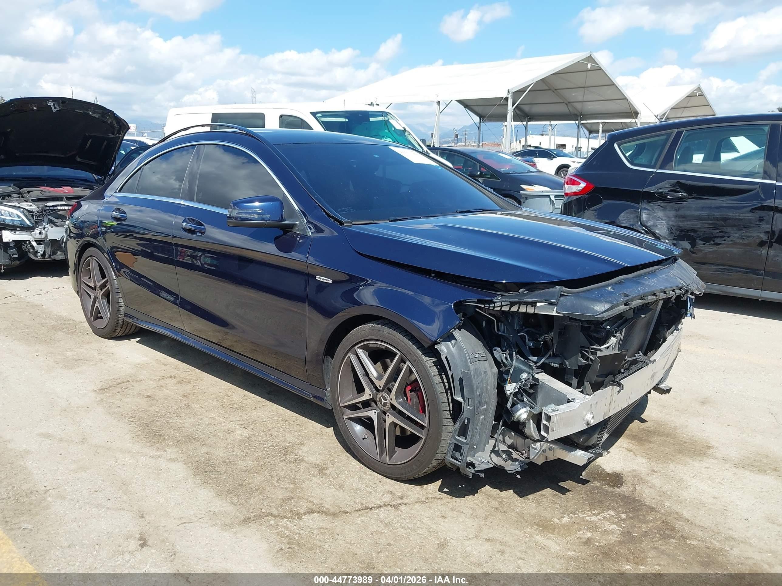 2018 Mercedes-Benz CLA 250, VIN WDDSJ4EB7JN520410 — Front end