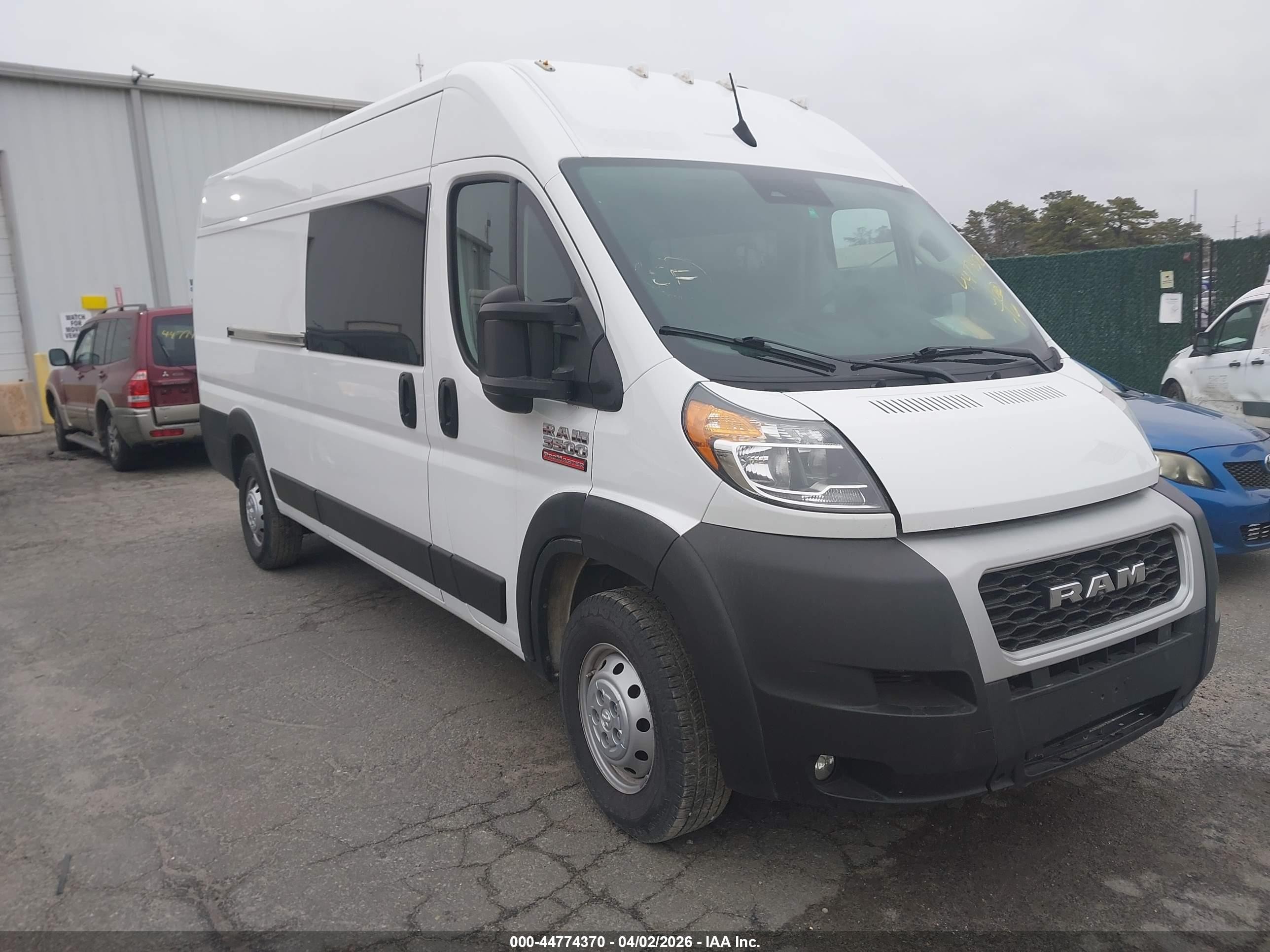 2022 Ram ProMaster Cargo, VIN 3C6MRVJG1NE124140 — Vandalism