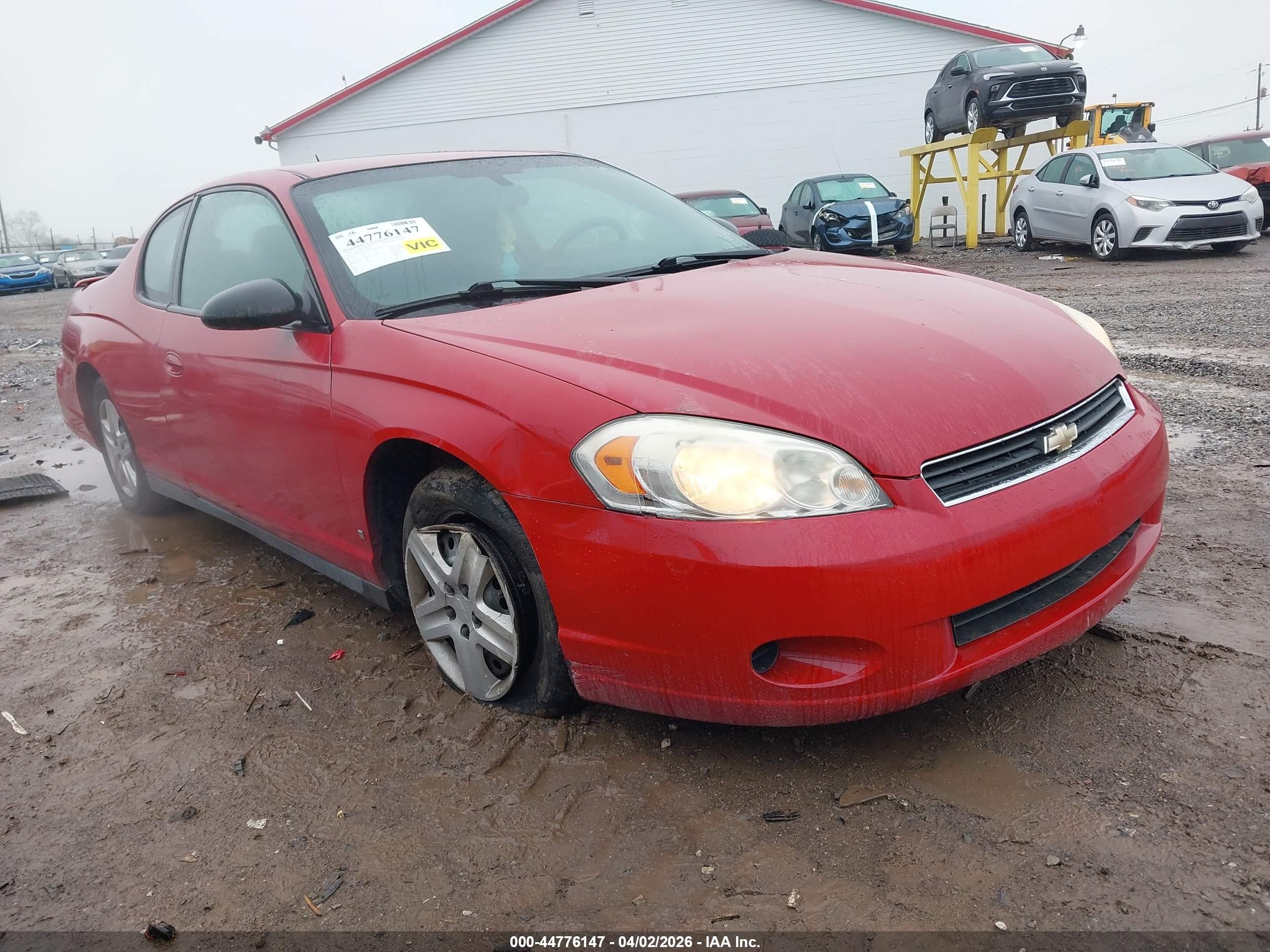 2007 Chevrolet Monte Carlo, VIN 2G1WJ16K479323613 — Rear end