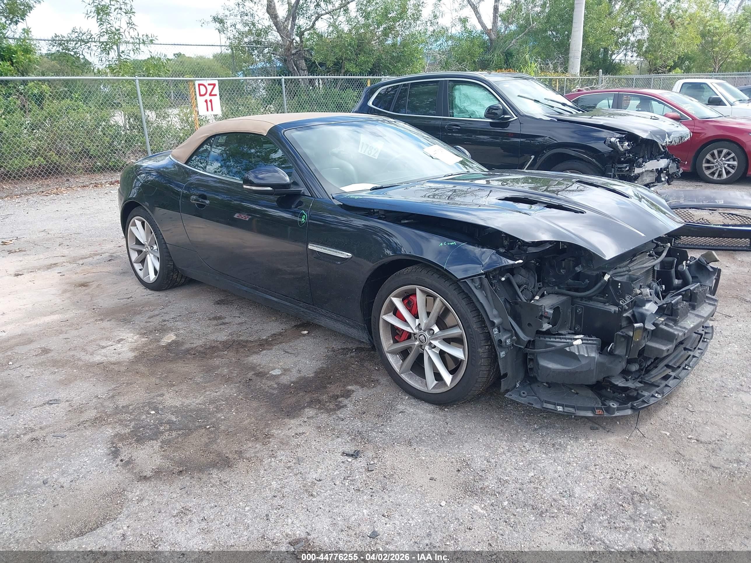 2012 Jaguar XK XKR, VIN SAJWA4EC1CMB46832 — Front end
